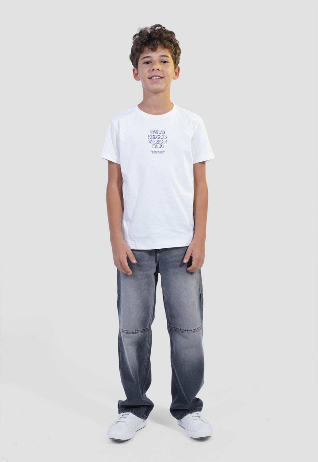 Kids Crew Neck Printed T-shirt