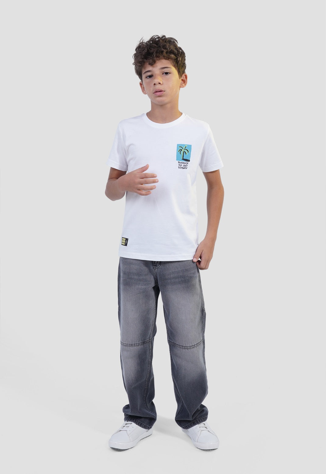 Kids Crew Neck Printed T-shirt