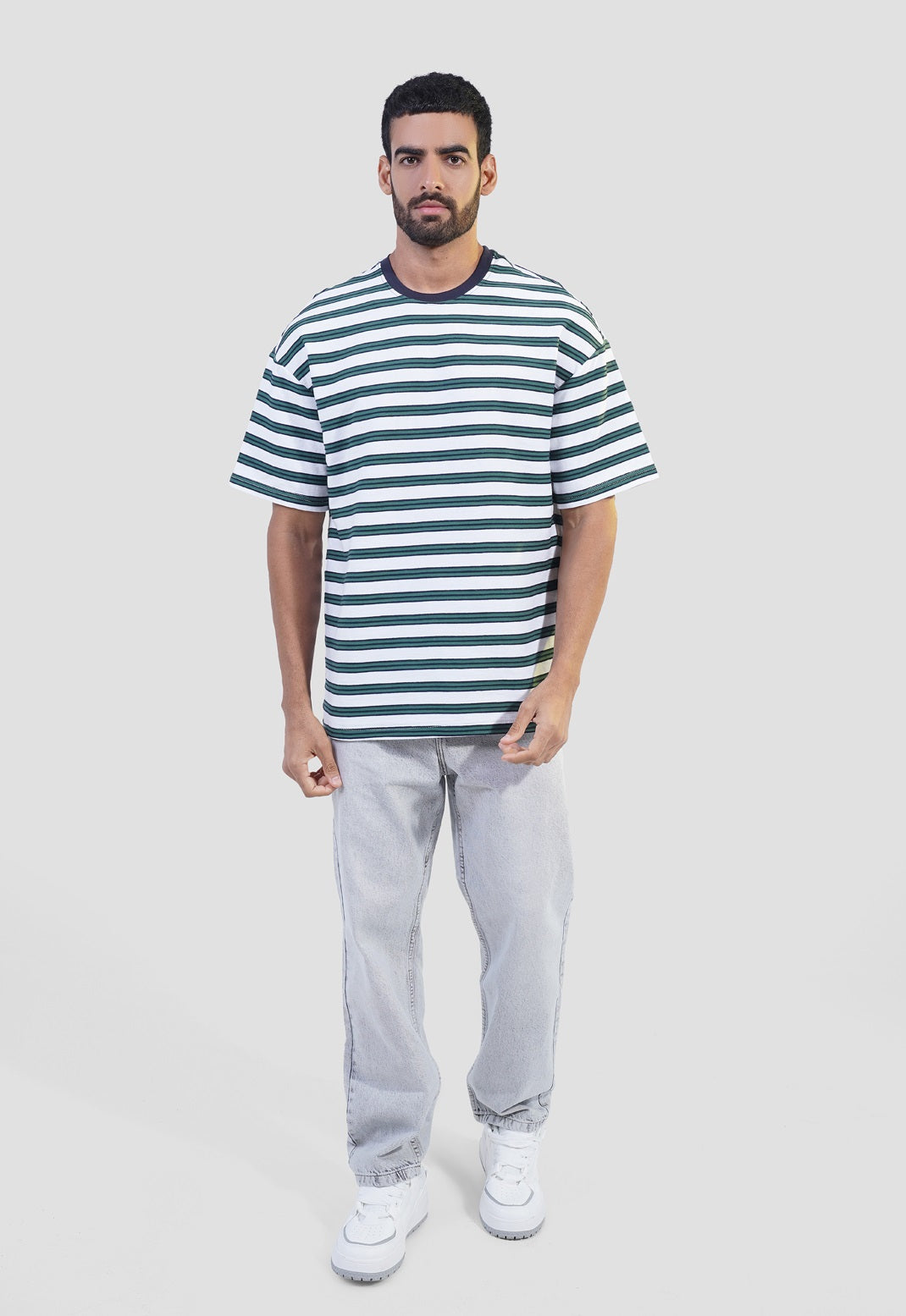 Striped Crew Neck T-Shirt