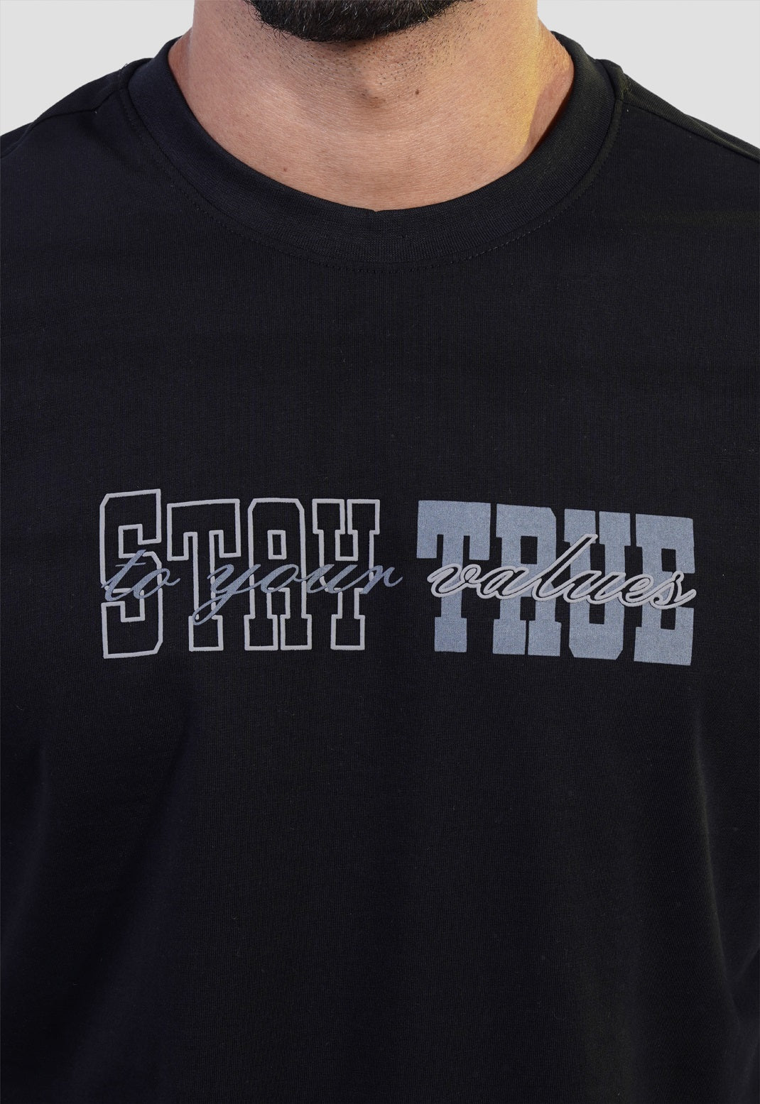 Crew Neck Over Size Printed T-shirt
