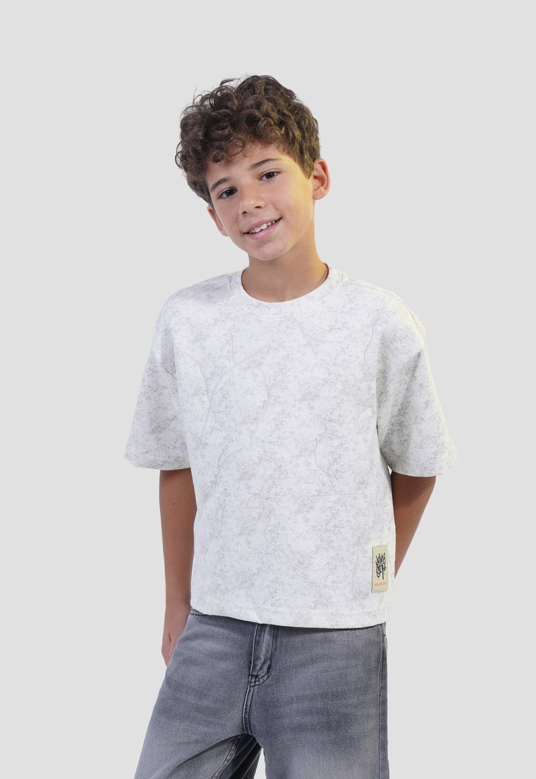 Kids Crew Neck Printed T-shirt