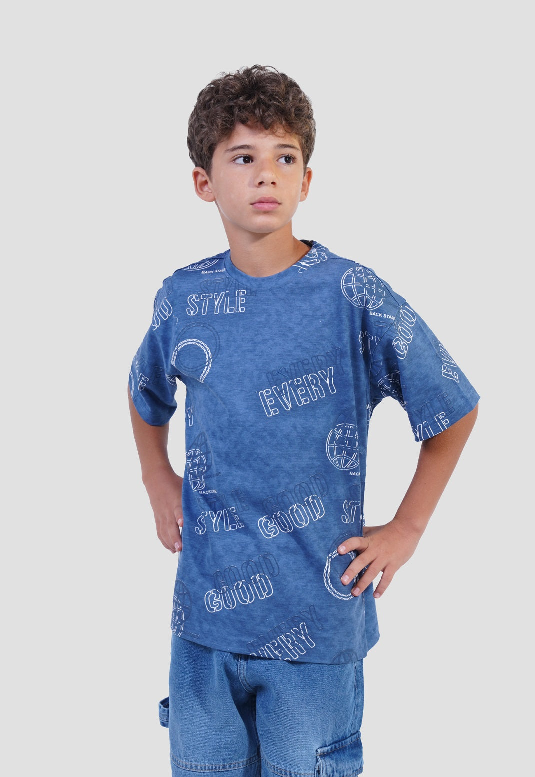 Kids Over Size Printed T-shirt