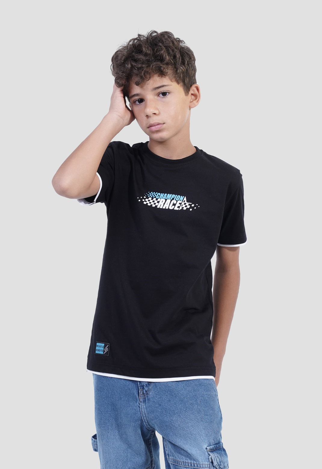 Kids Crew Neck Printed T-shirt