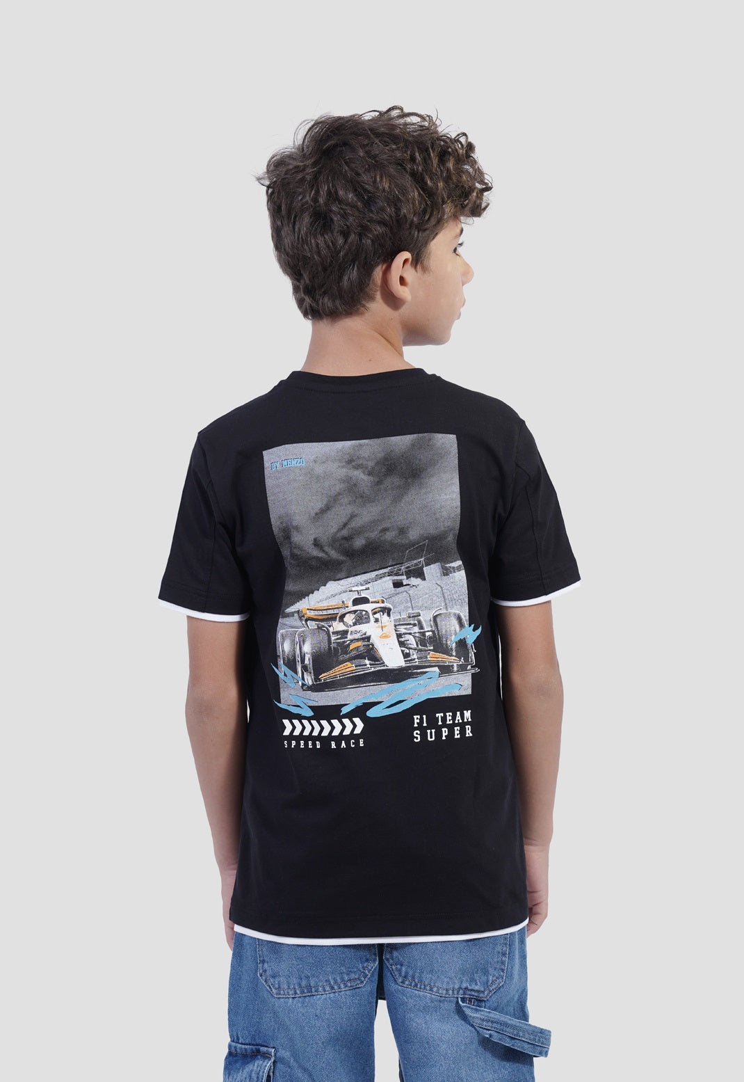Kids Crew Neck Printed T-shirt