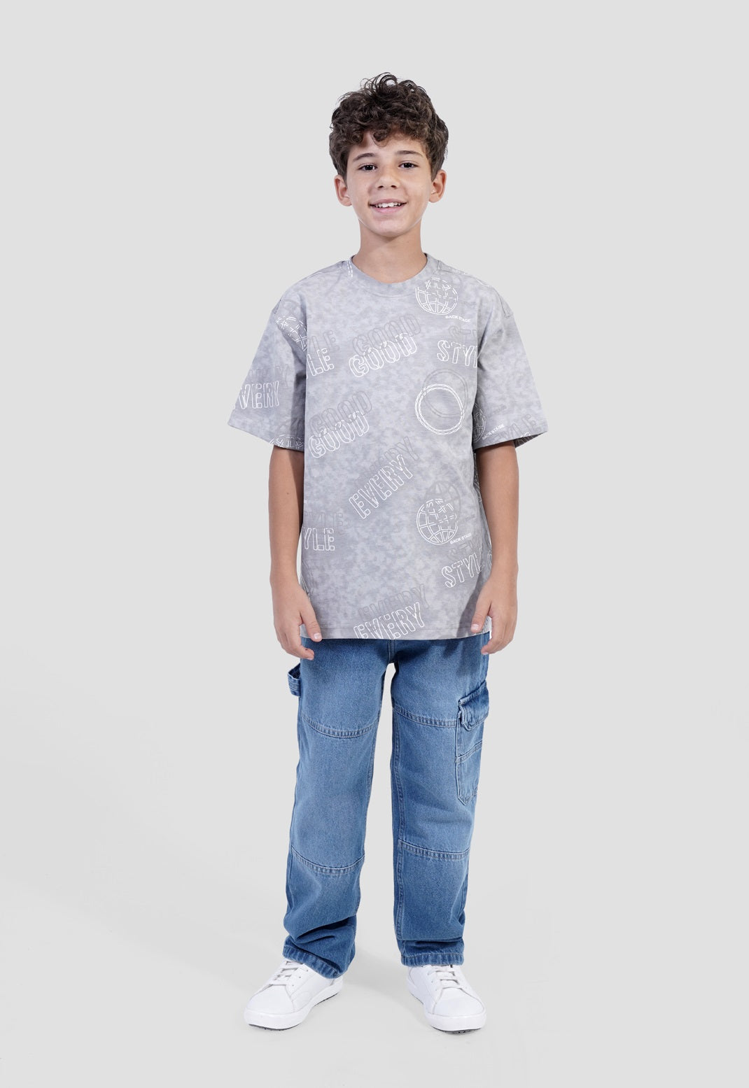 Kids Over Size Printed T-shirt