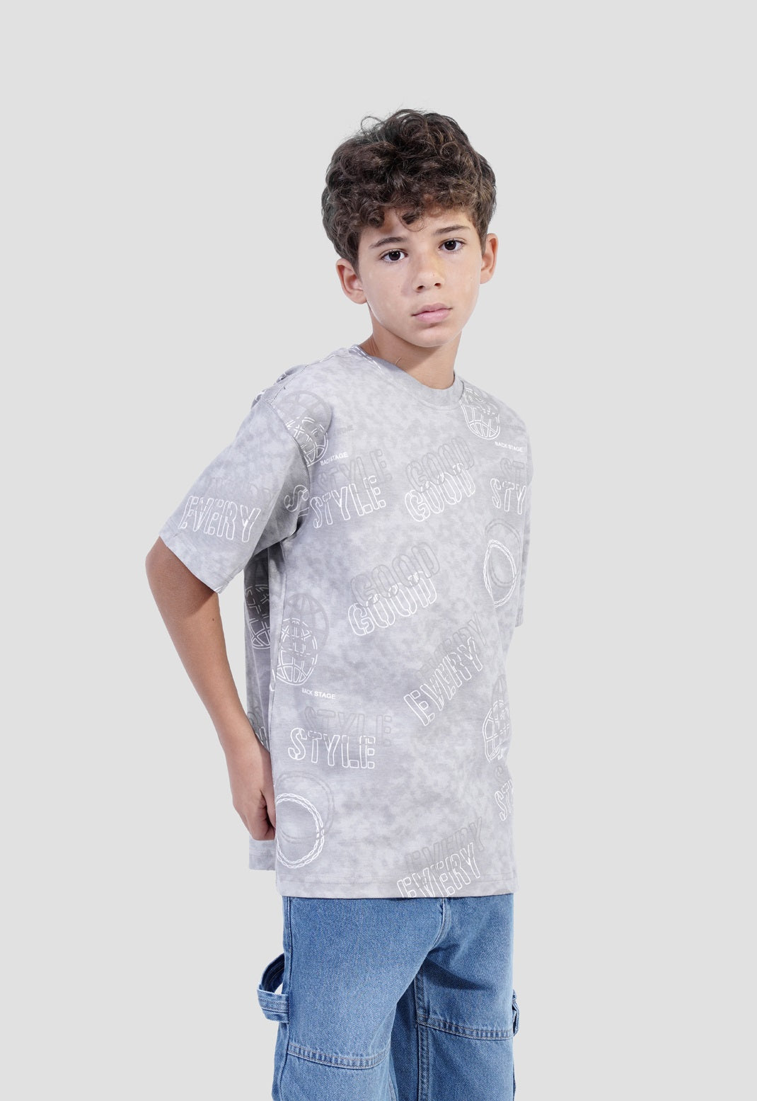 Kids Over Size Printed T-shirt