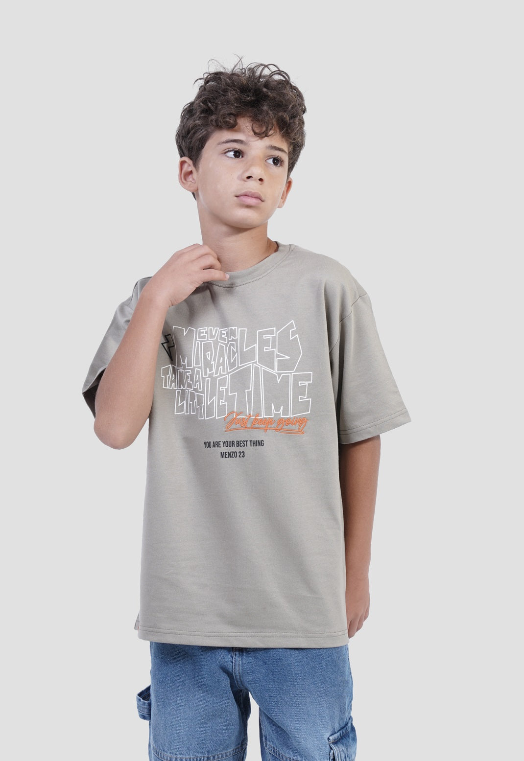 Kids Over Size Printed T-shirt