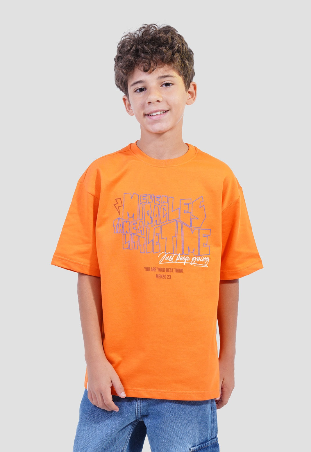 Kids Over Size Printed T-shirt
