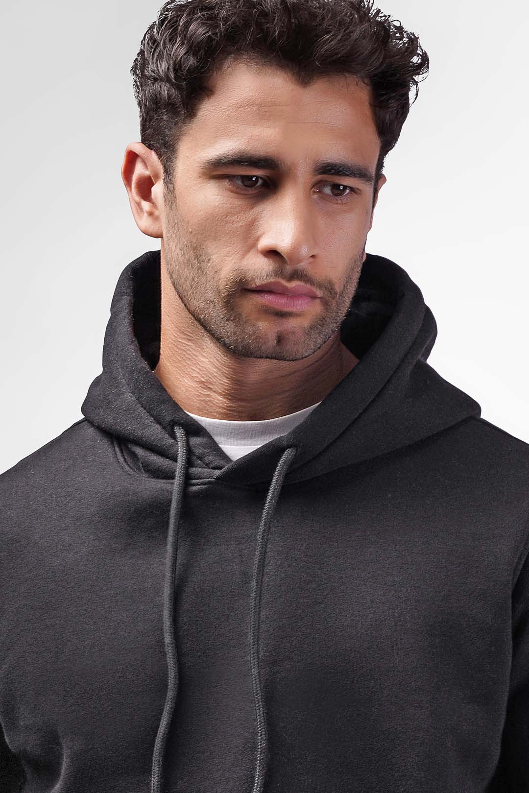 beige Basic Hoodie Sweatshirt