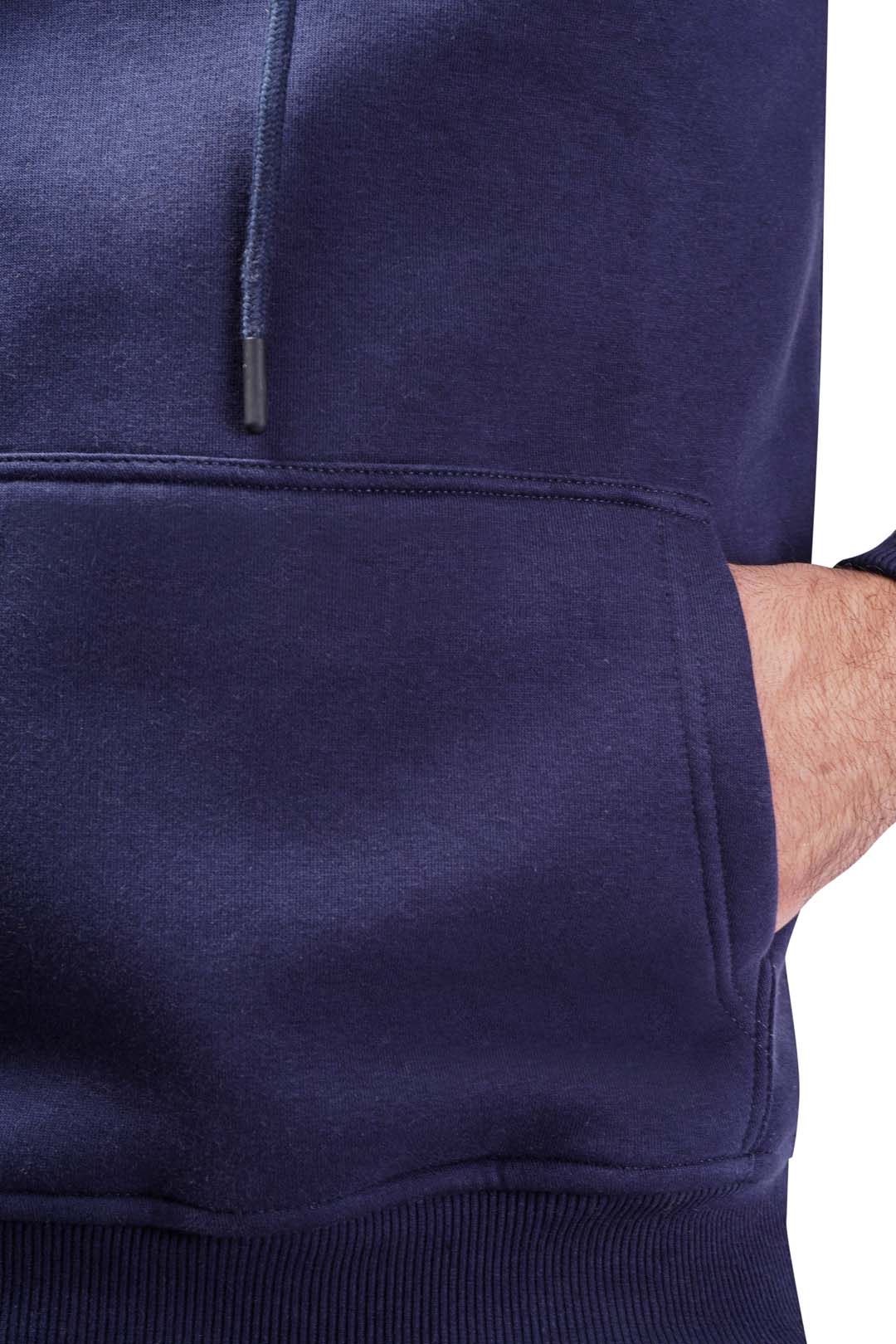 navy Basic Hoodie Sweatshirt