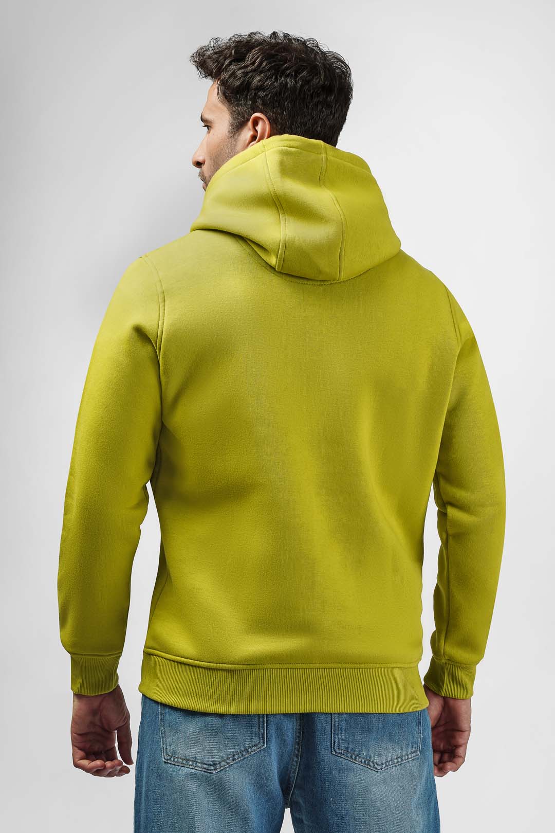 Light green Basic Hoodie Sweatshirt