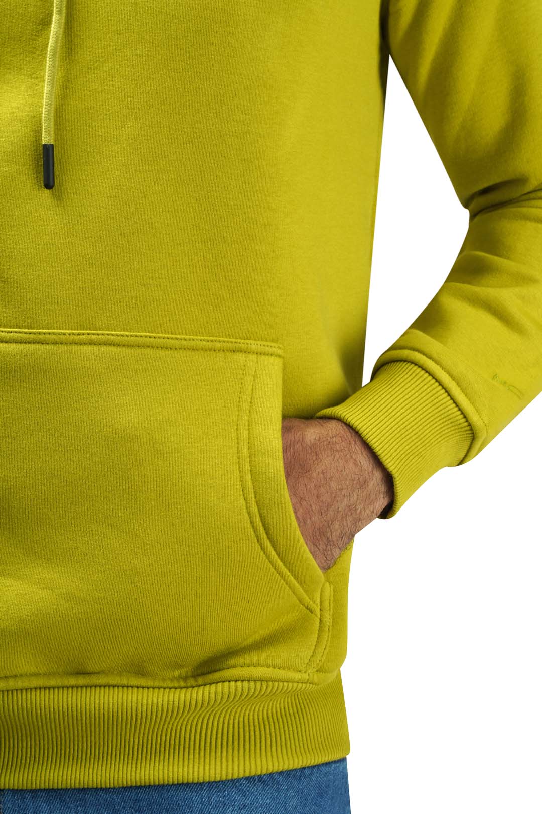 Light green Basic Hoodie Sweatshirt