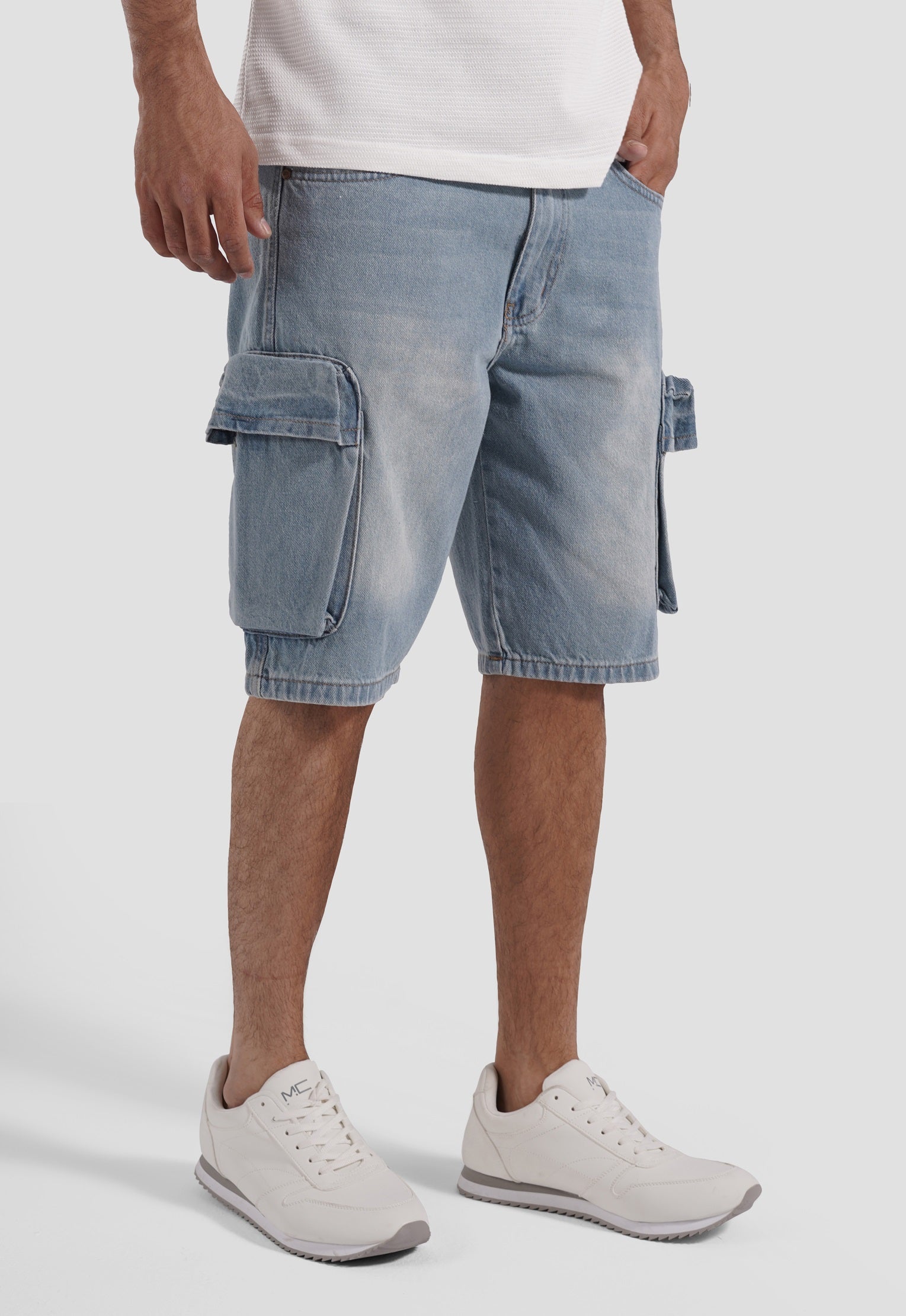 Cargo Fit Denim Short