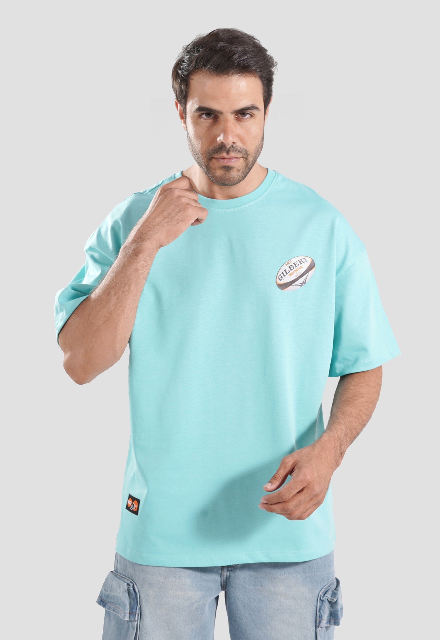 Crew Neck Over Size Printed T-shirt