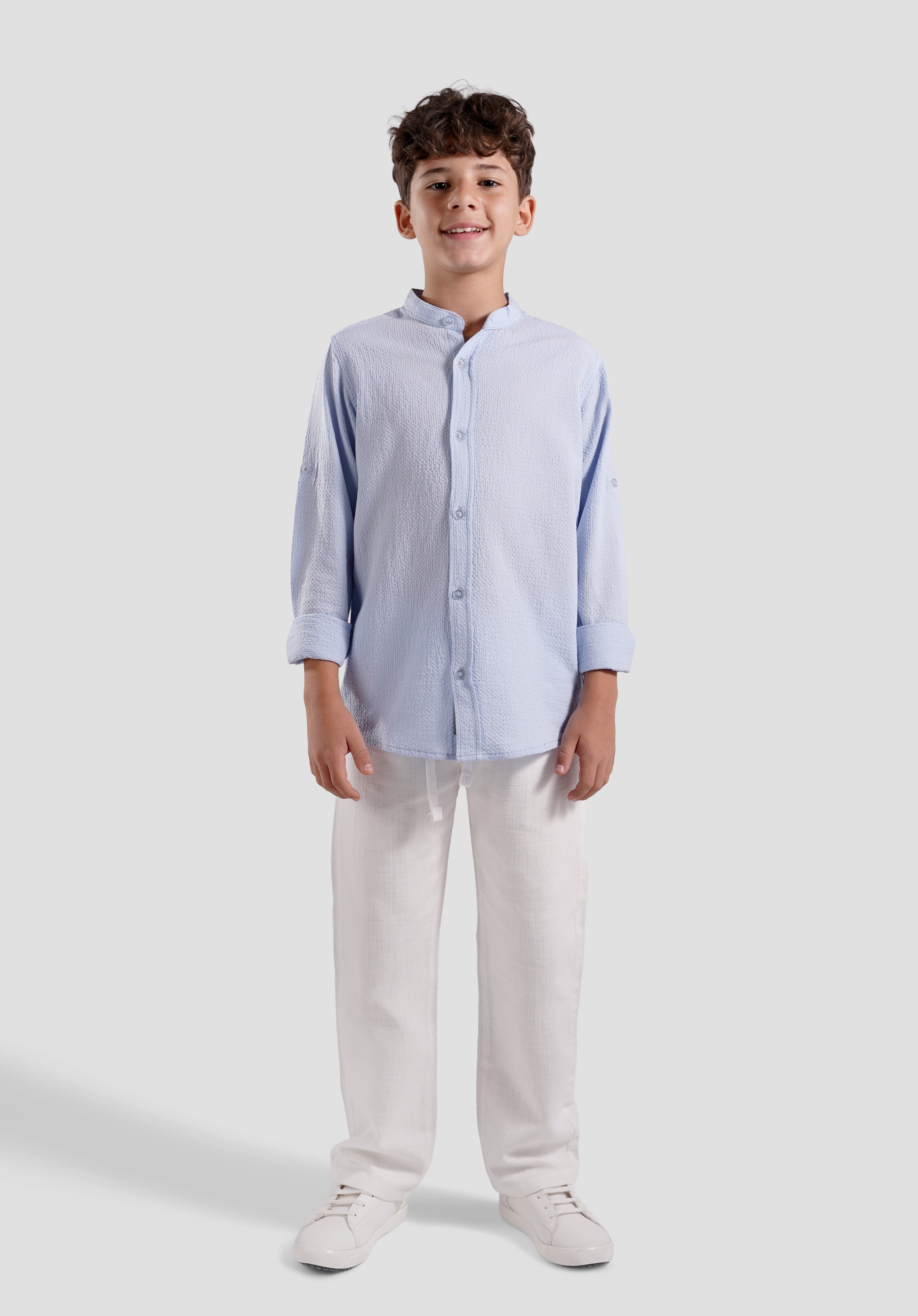 Kids Textured Casual Shirt