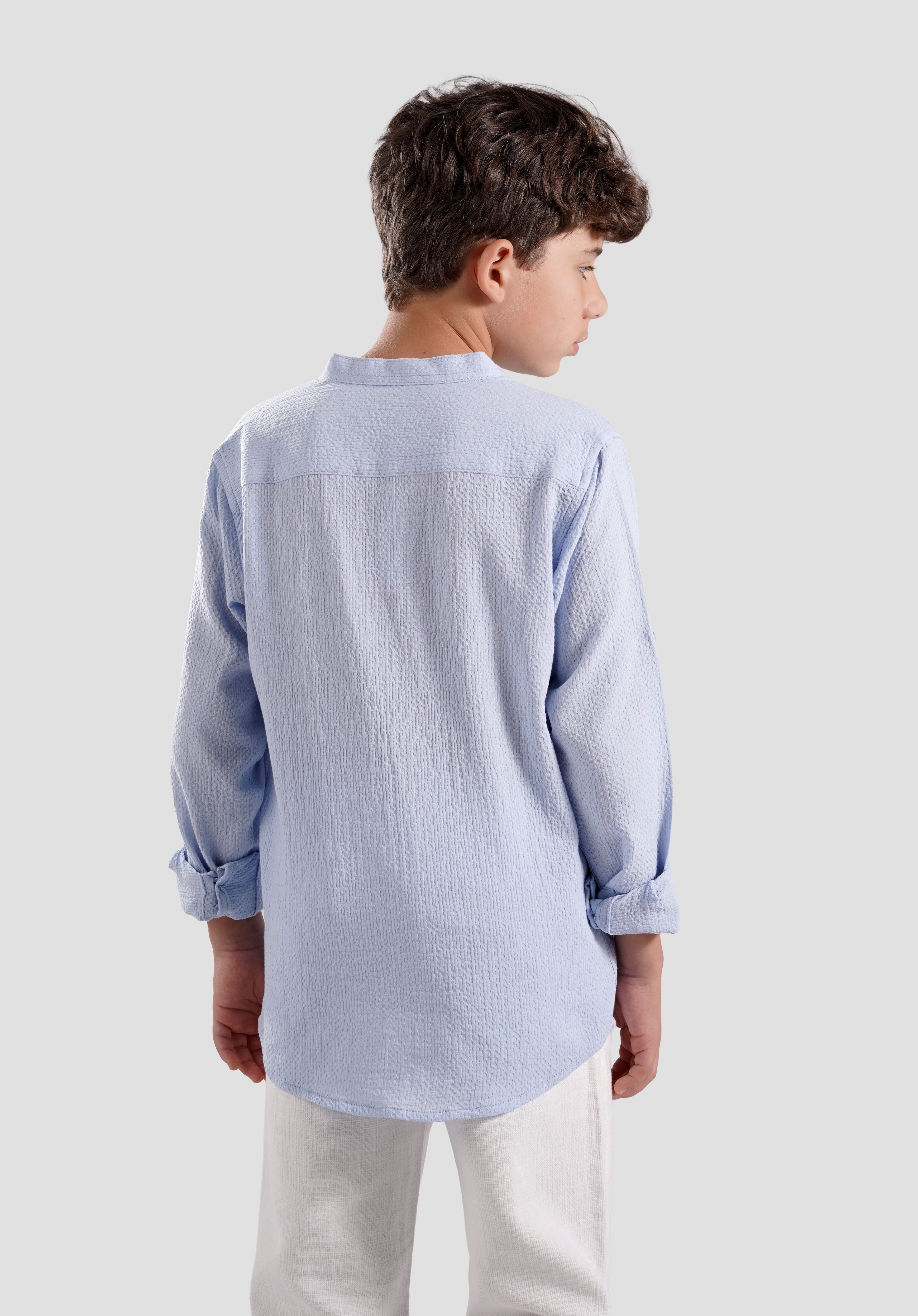 Kids Textured Casual Shirt