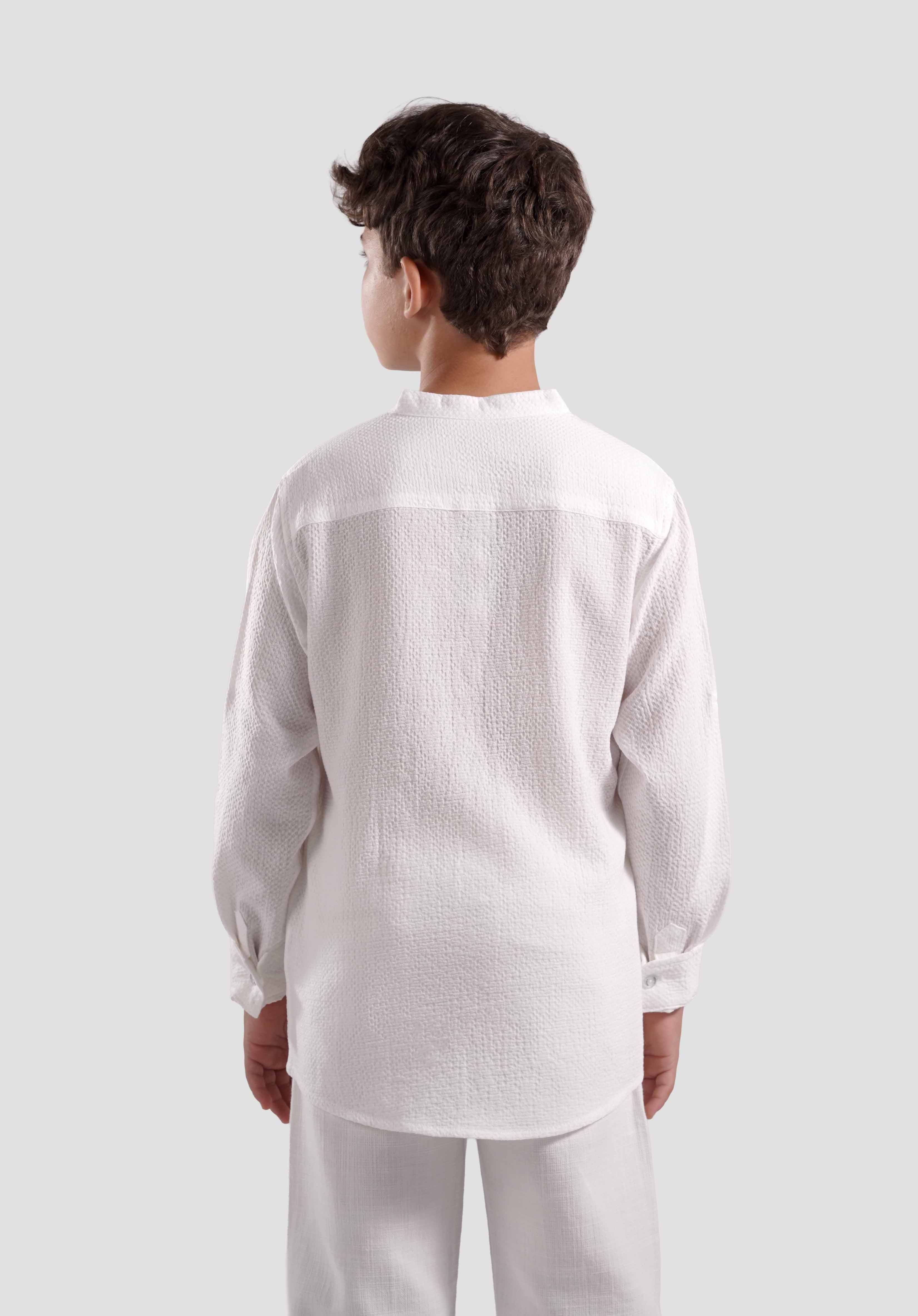Kids Textured Casual Shirt