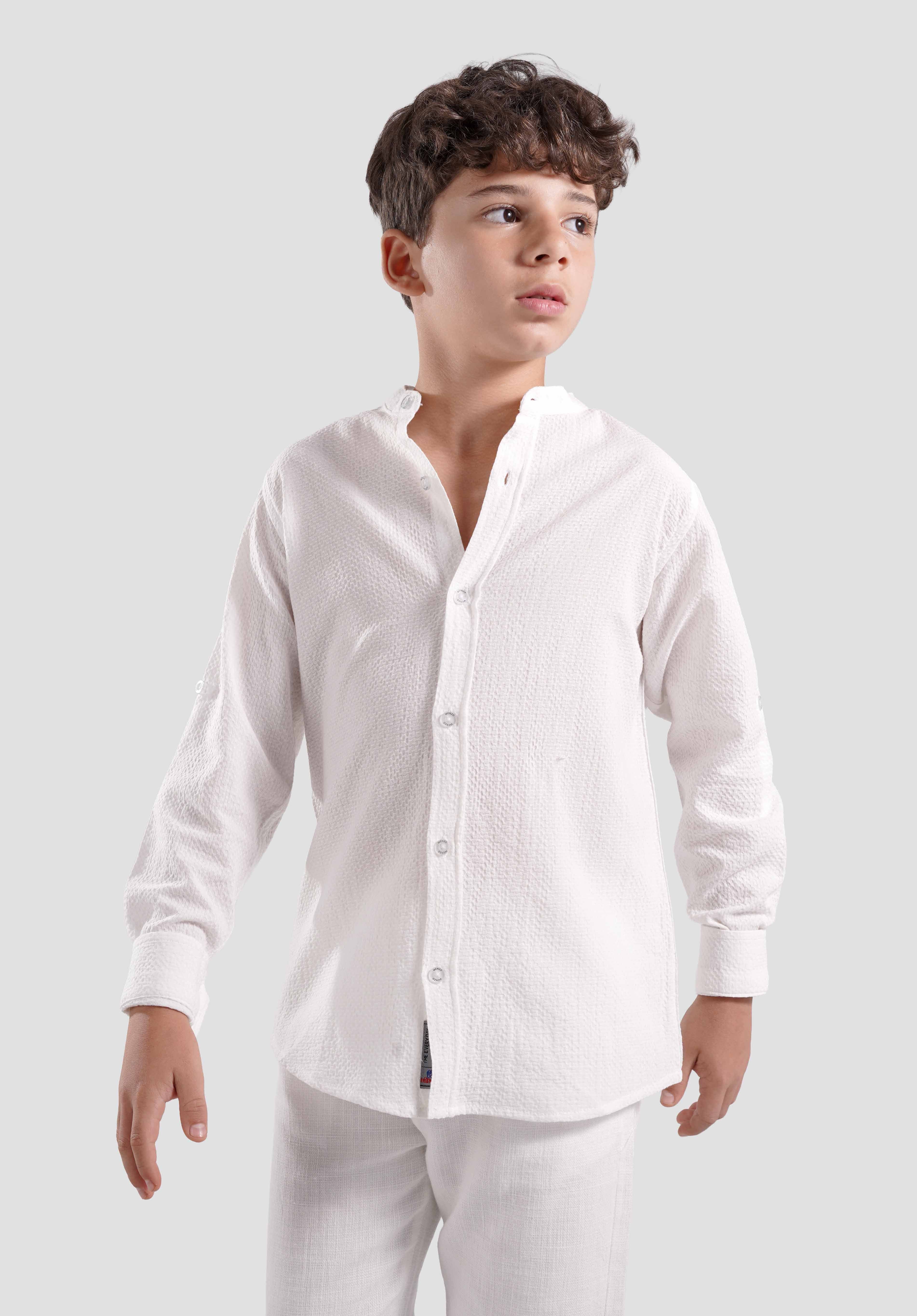 Kids Textured Casual Shirt