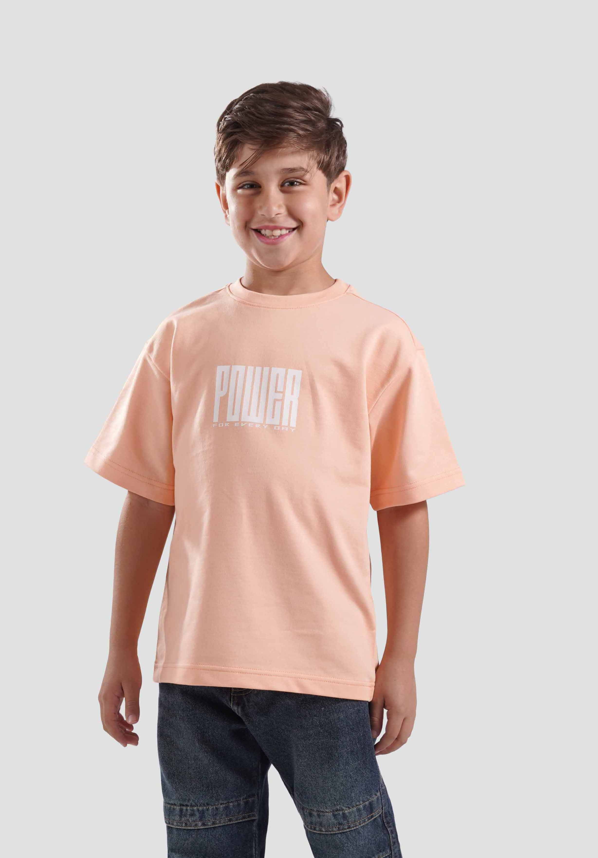 Crew Neck Over Size Printed T-Shirt