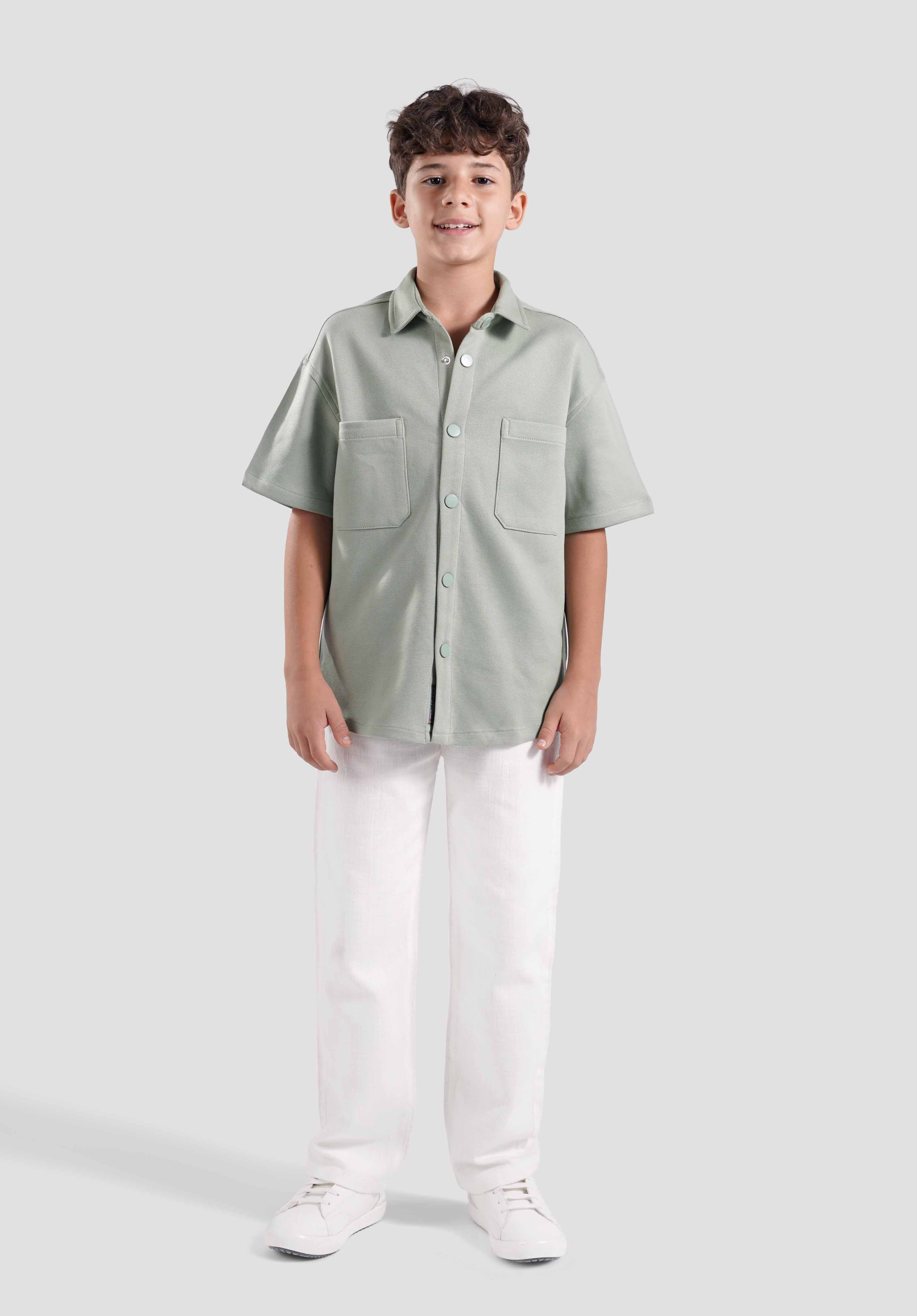 Kids Oversize Pocket Shirt