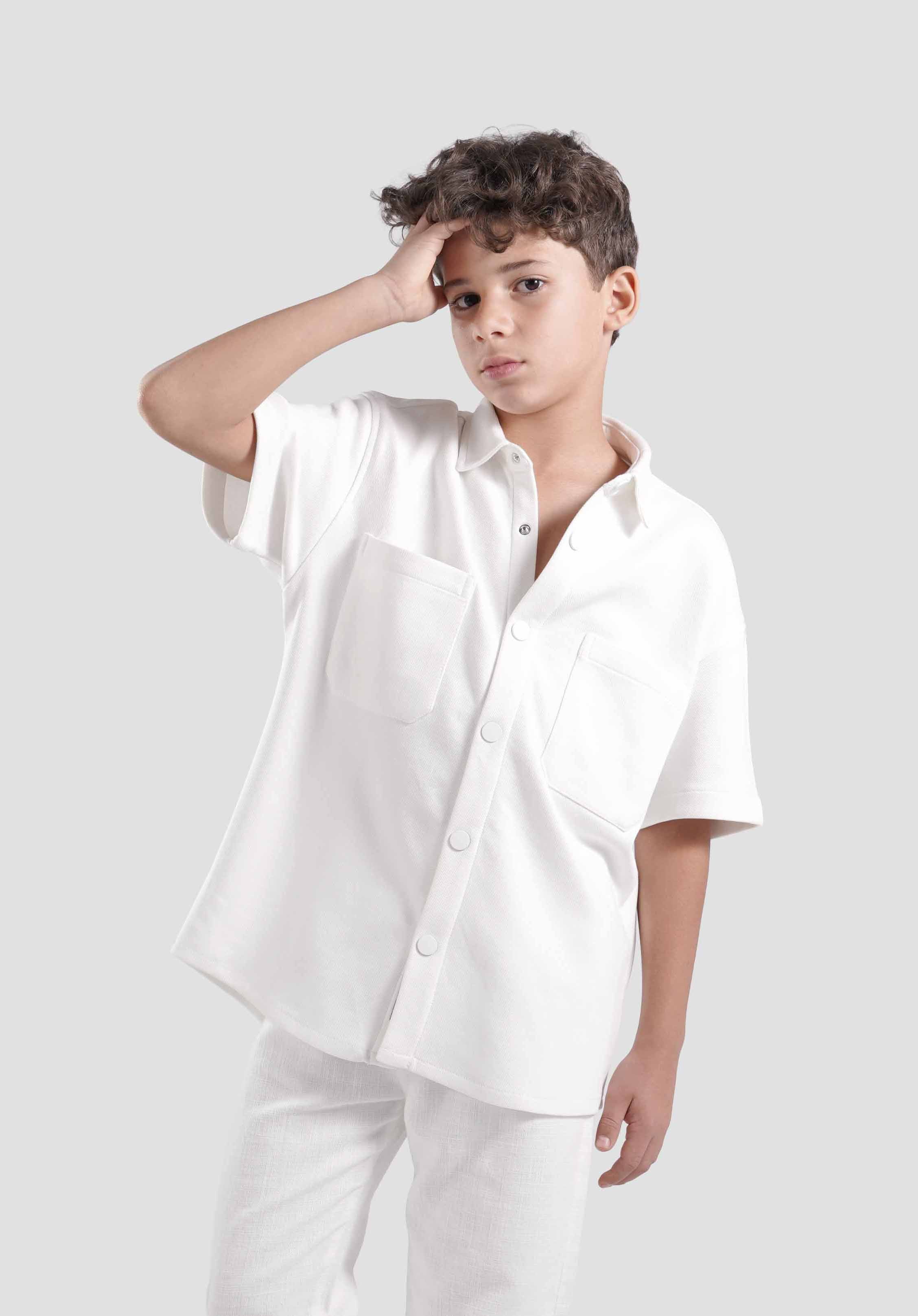 Kids Oversize Pocket Shirt