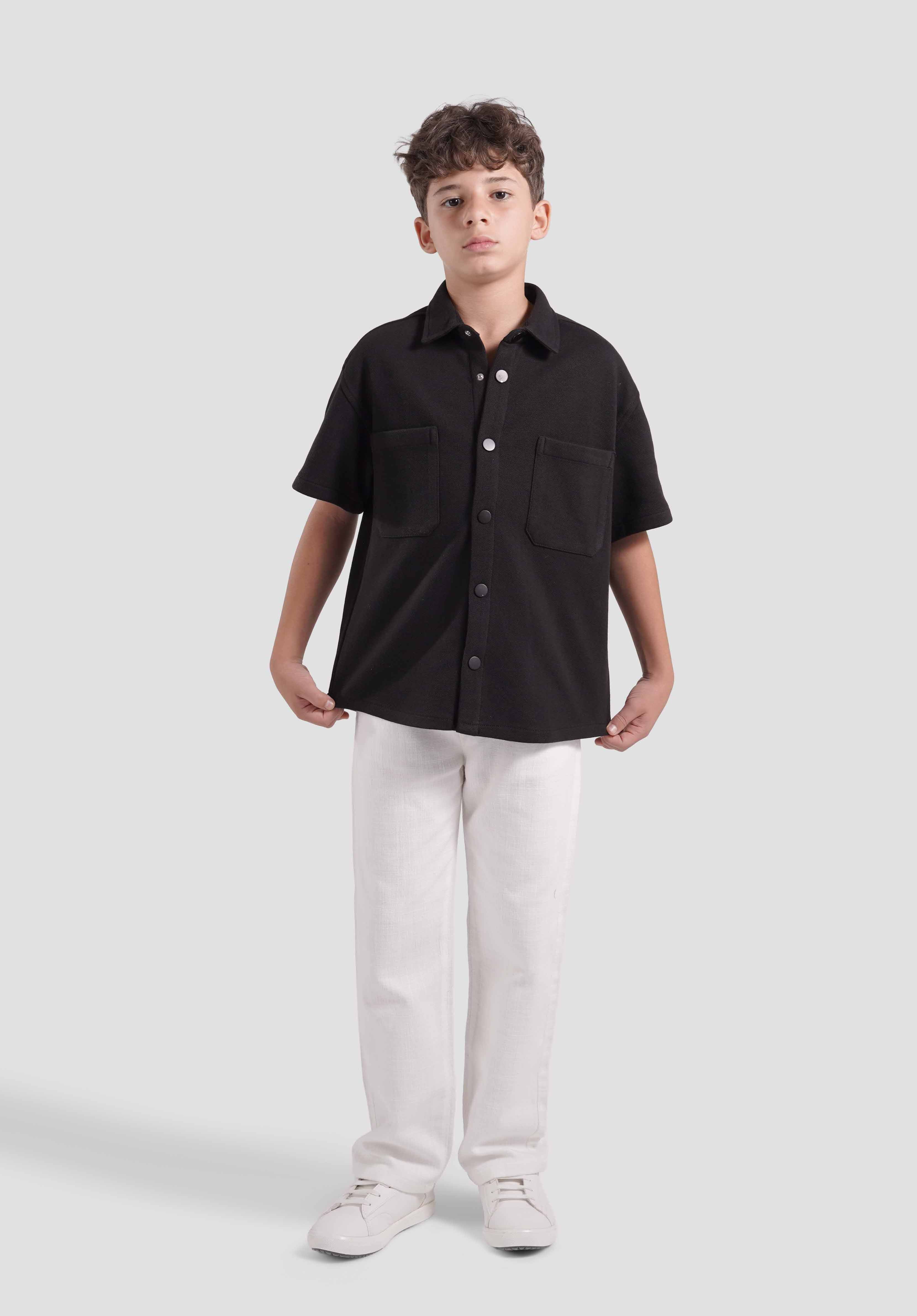 Kids Oversize Pocket Shirt