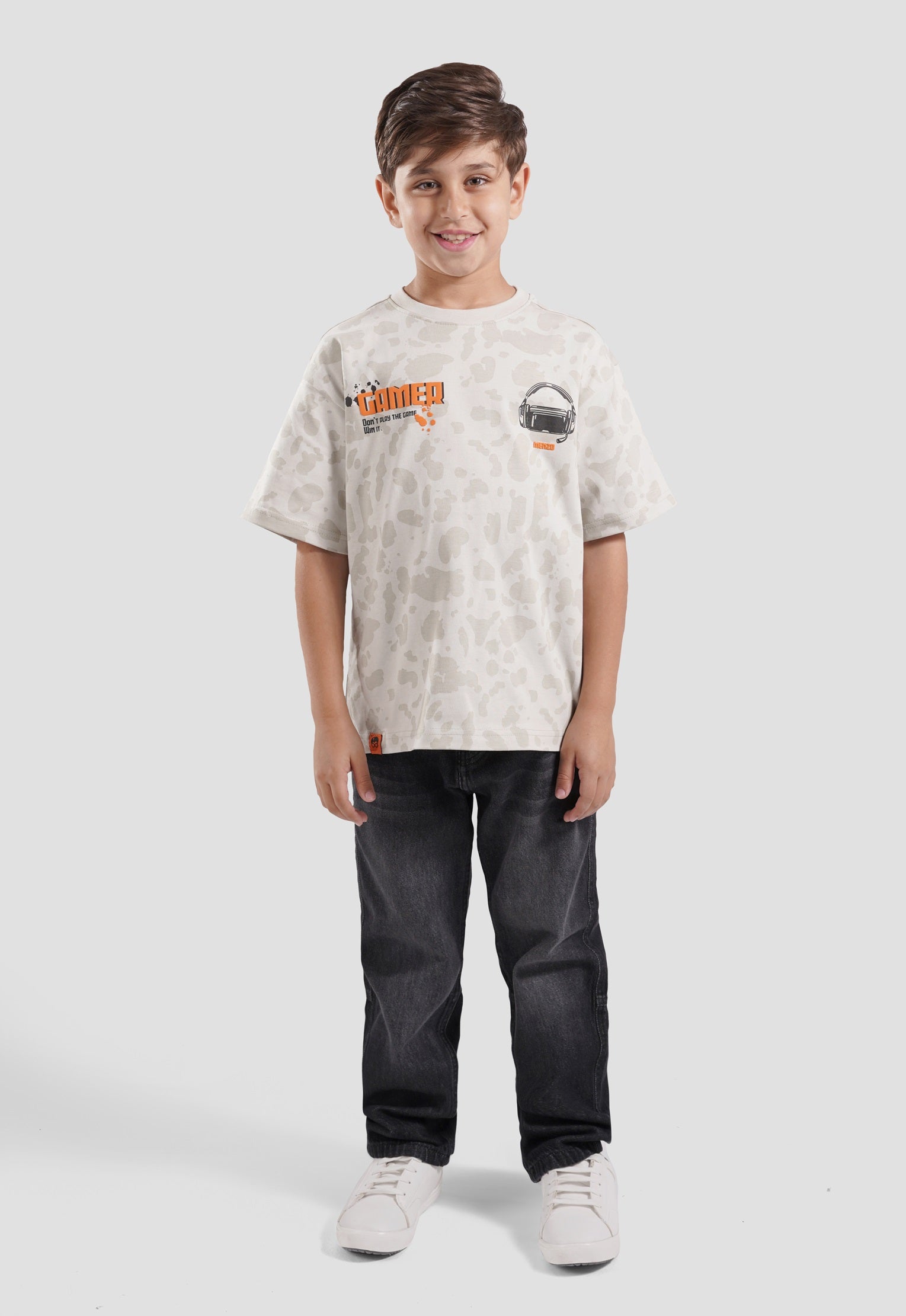 Crew Neck Over Size Printed T-Shirt