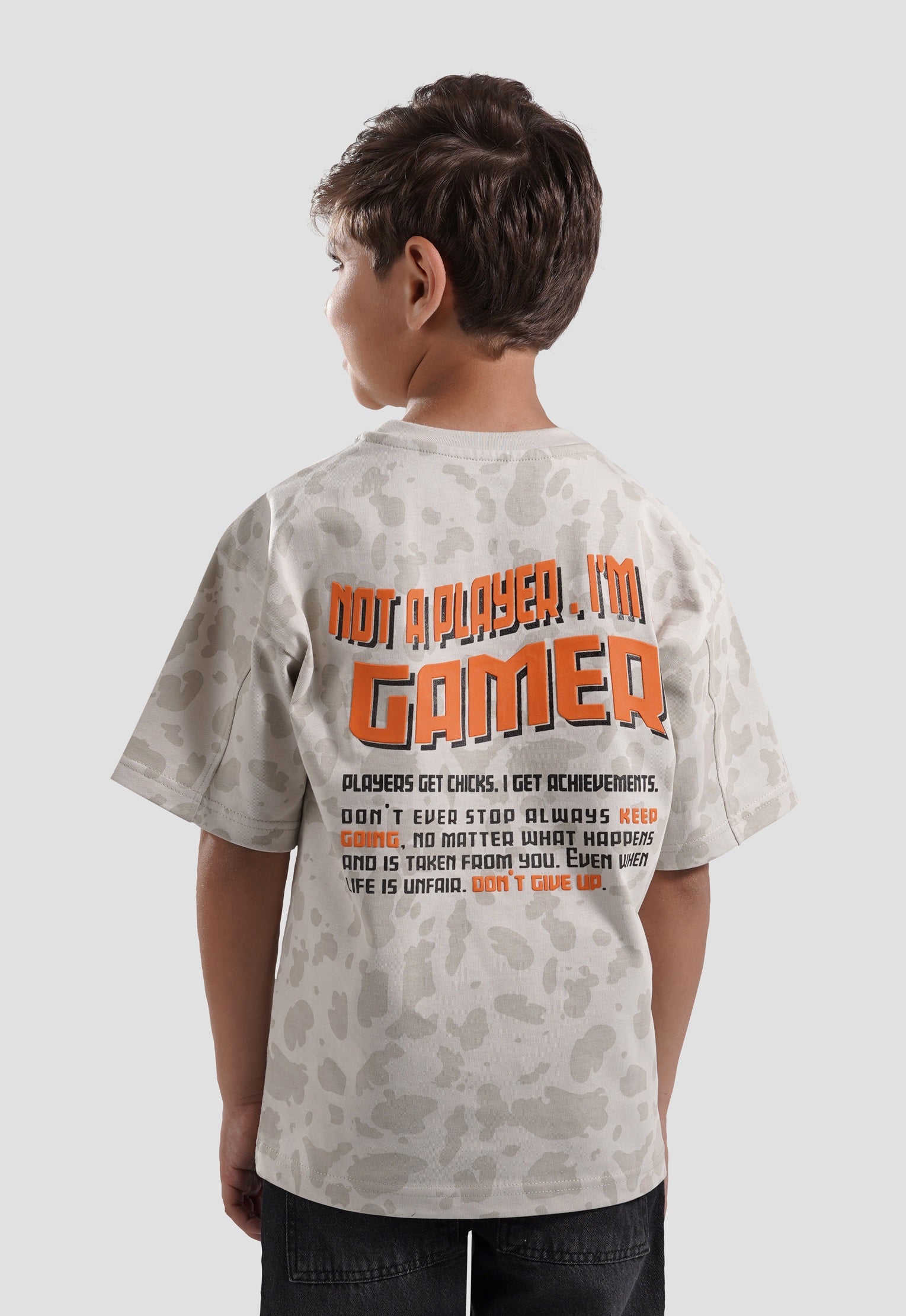 Crew Neck Over Size Printed T-Shirt