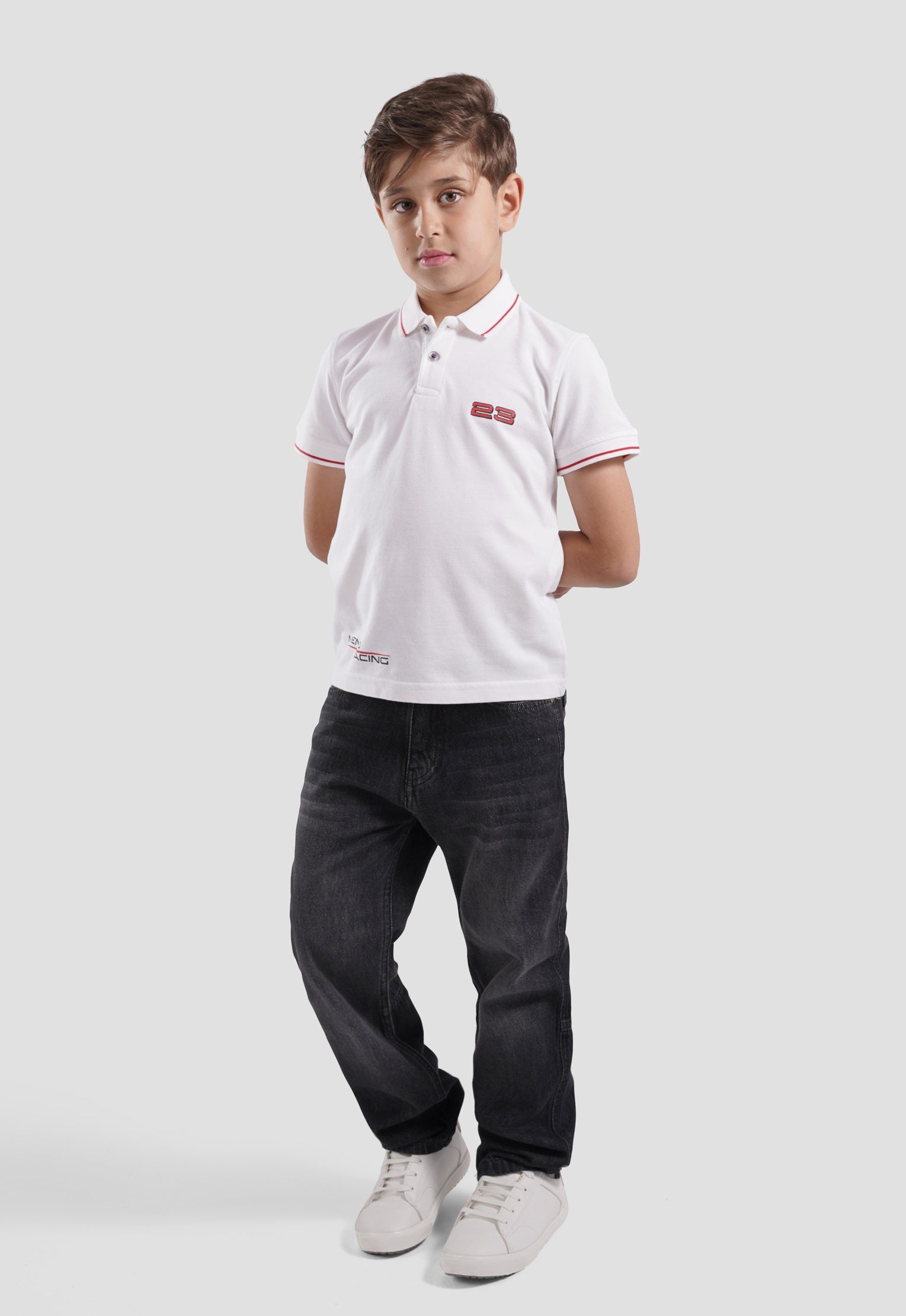 Kids Printed Polo Shirt