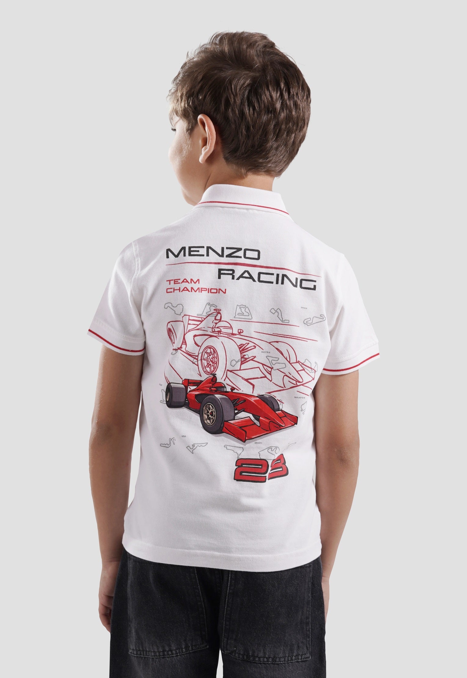 Kids Printed Polo Shirt