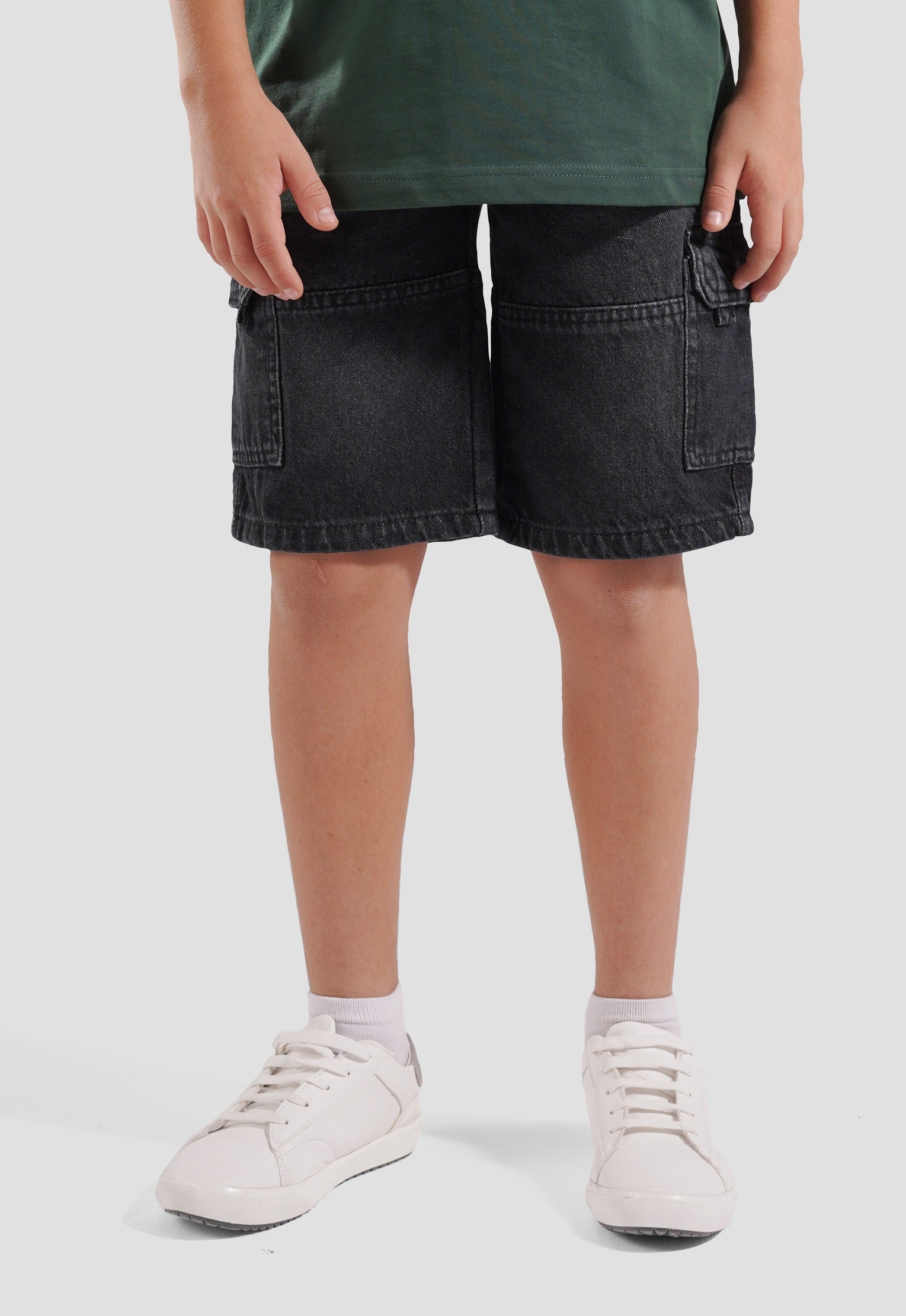 Kids Cargo Fit Denim Short