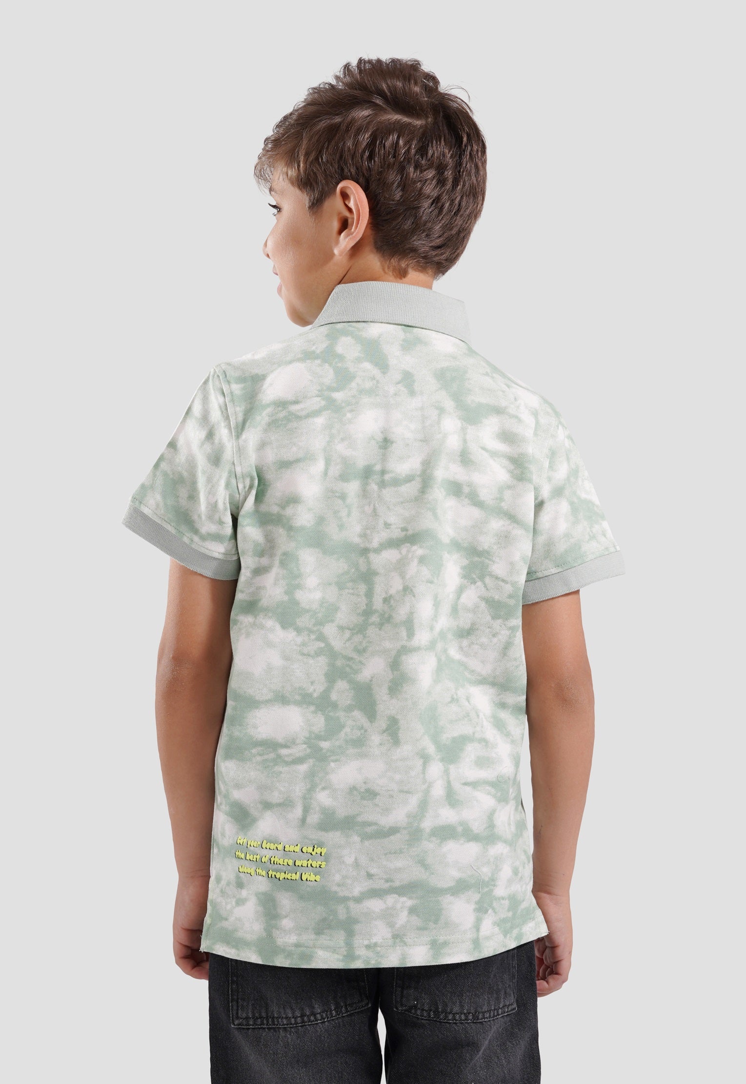Kids Printed Polo Shirt
