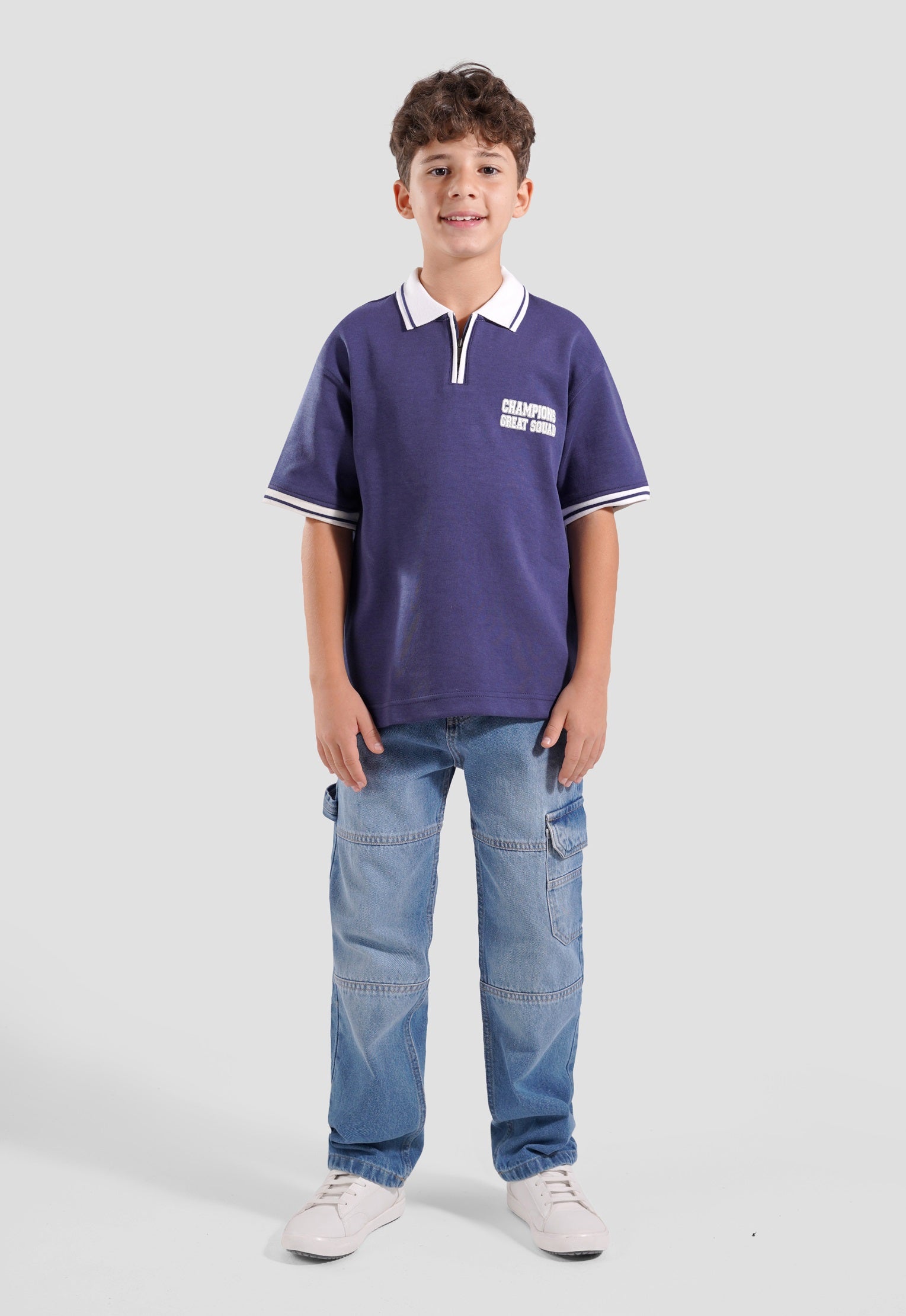 Kids Printed Polo Shirt