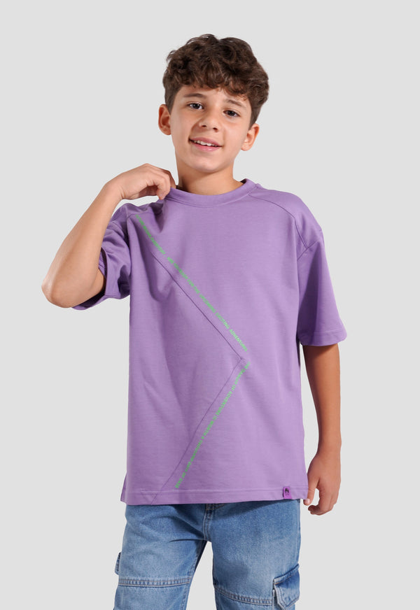 Crew Neck Over Size Printed T-Shirt