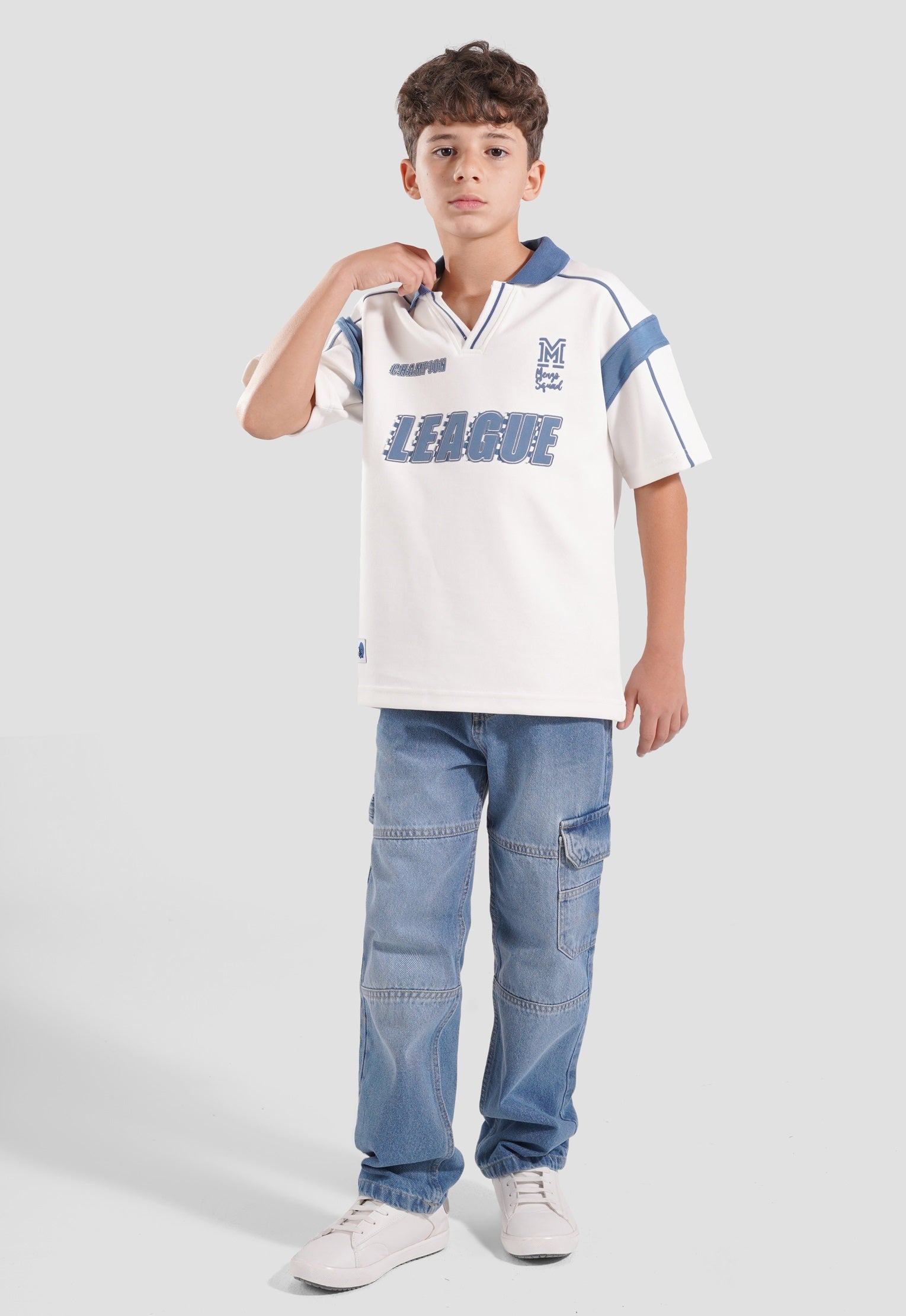 Kids Printed Polo Shirt