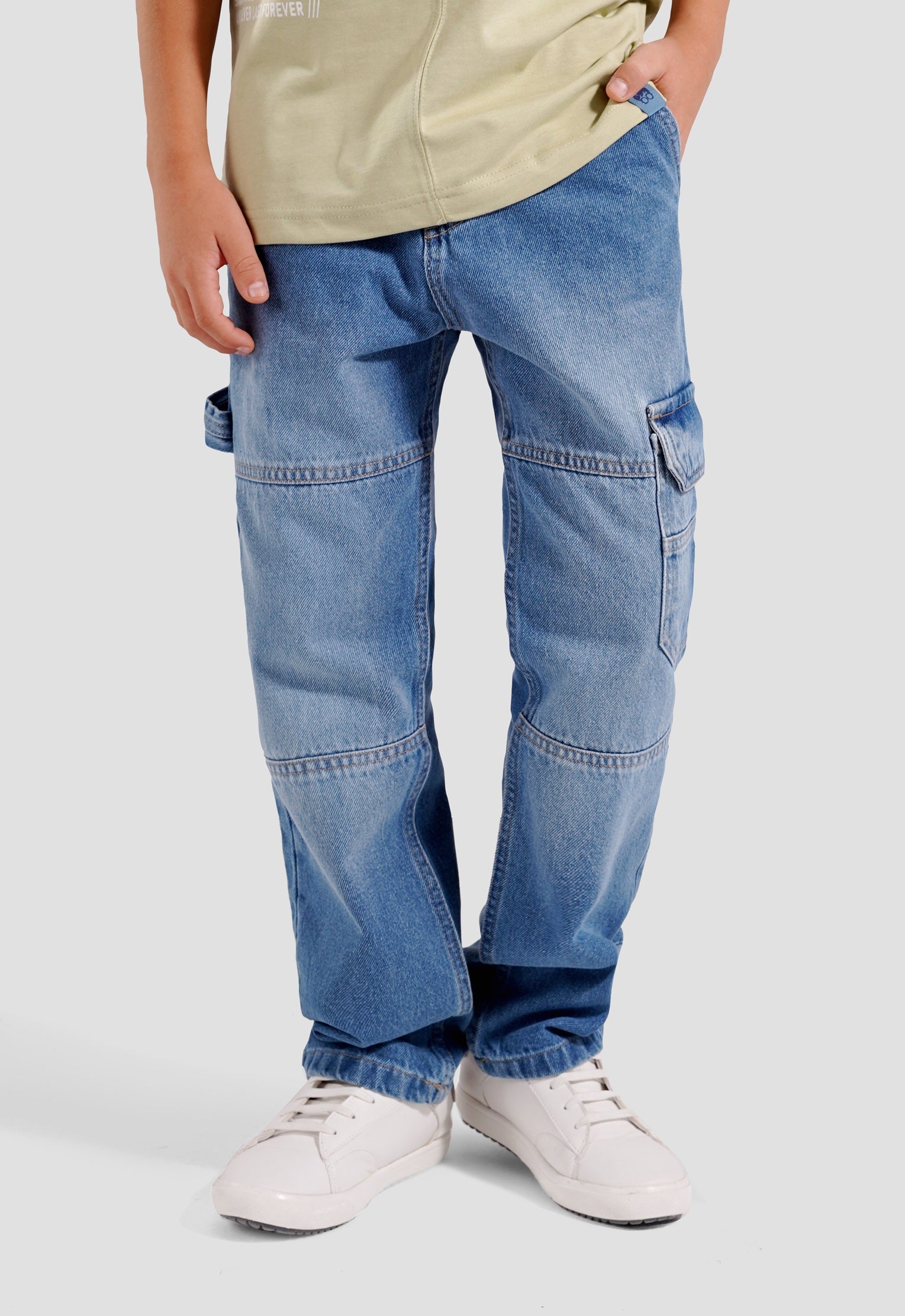 Kids Wide Leg Denim Pant