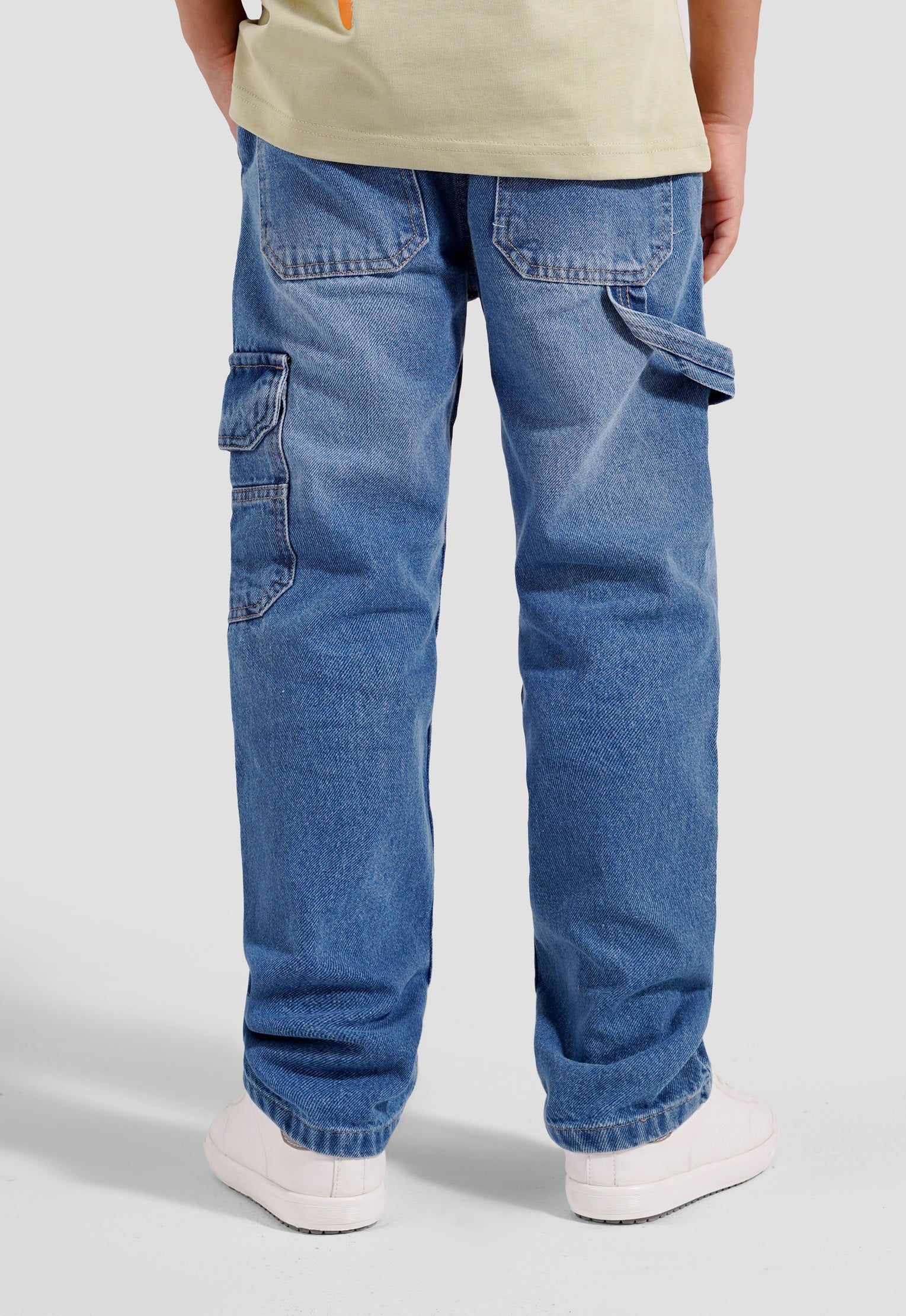 Kids Wide Leg Denim Pant