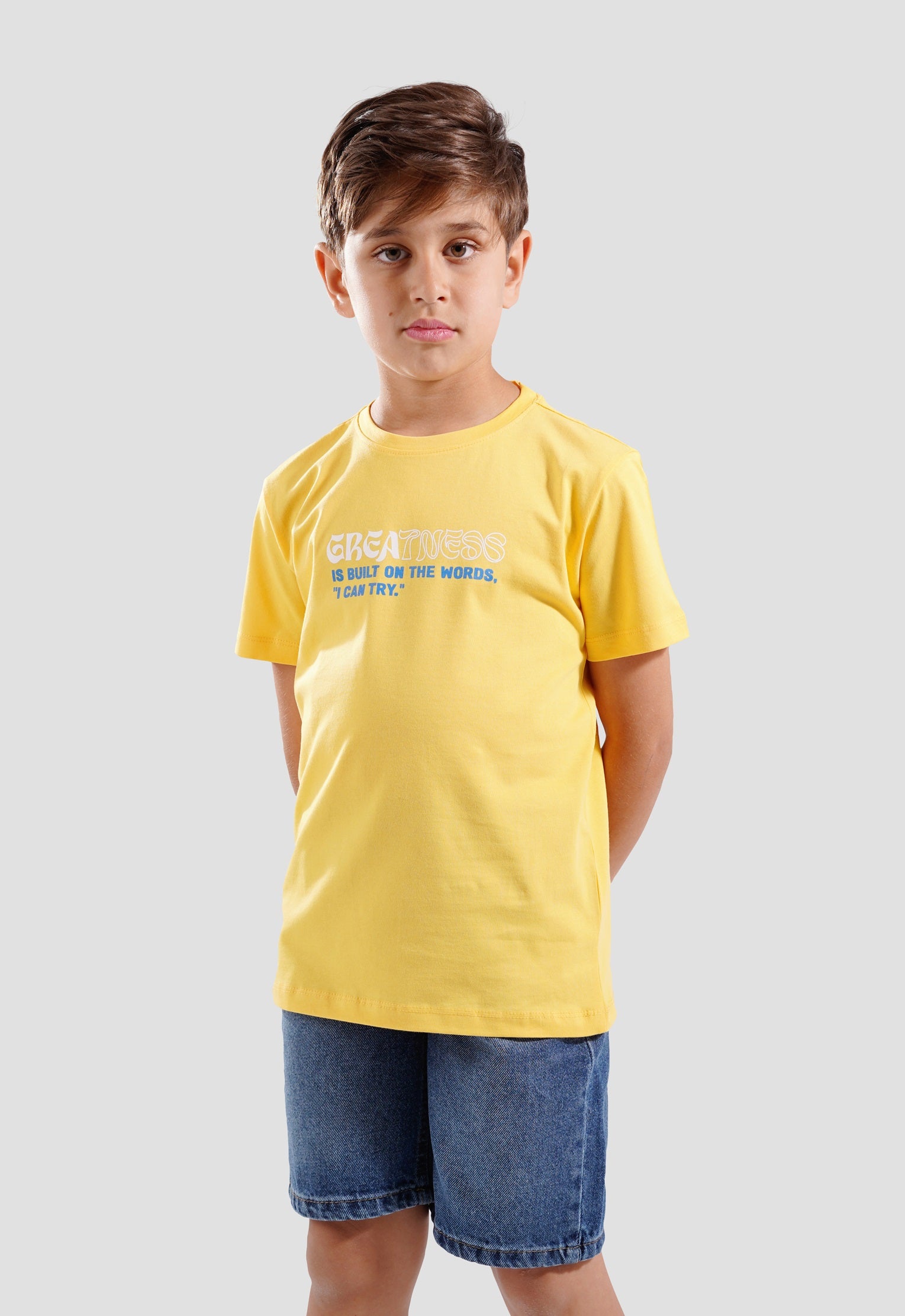 Kids-Crew Neck Printed T-Shirt