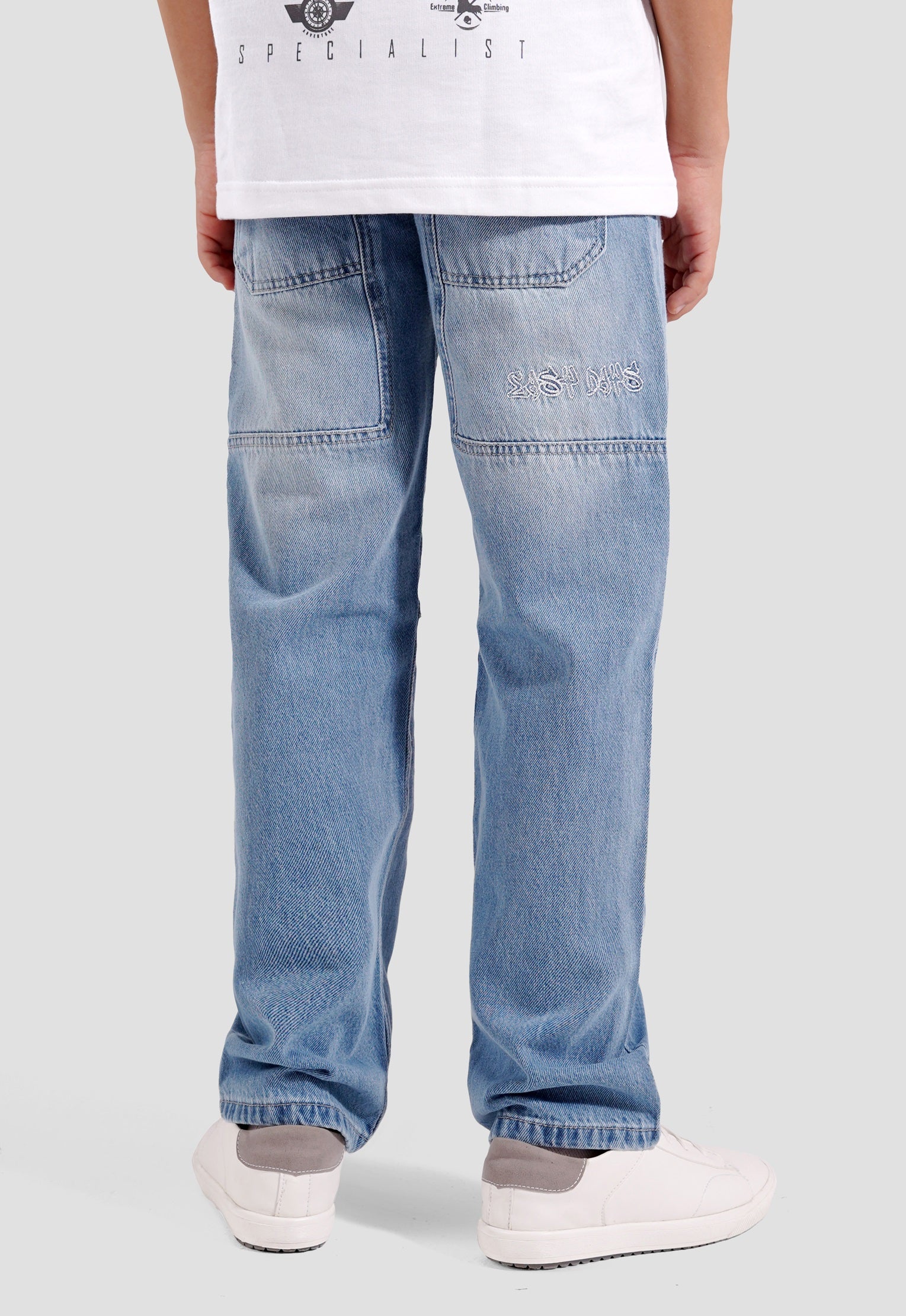 Kids Wide Leg Denim Pant