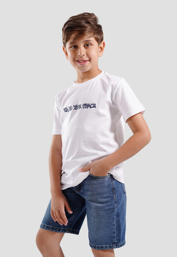 Kids-Crew Neck Printed T-Shirt