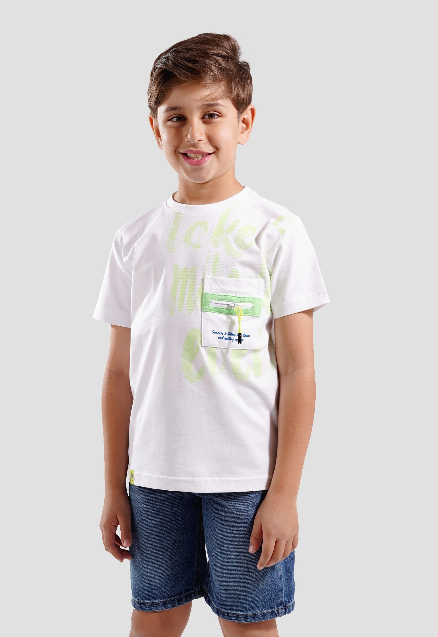 Kids-Crew Neck Printed T-Shirt