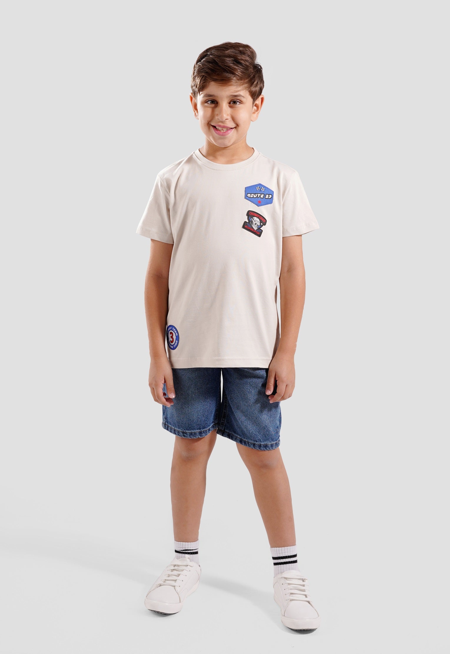 Kids-Crew Neck Printed T-Shirt