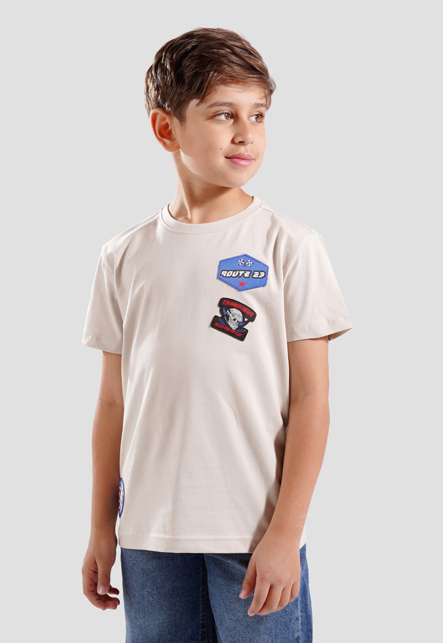 Kids-Crew Neck Printed T-Shirt