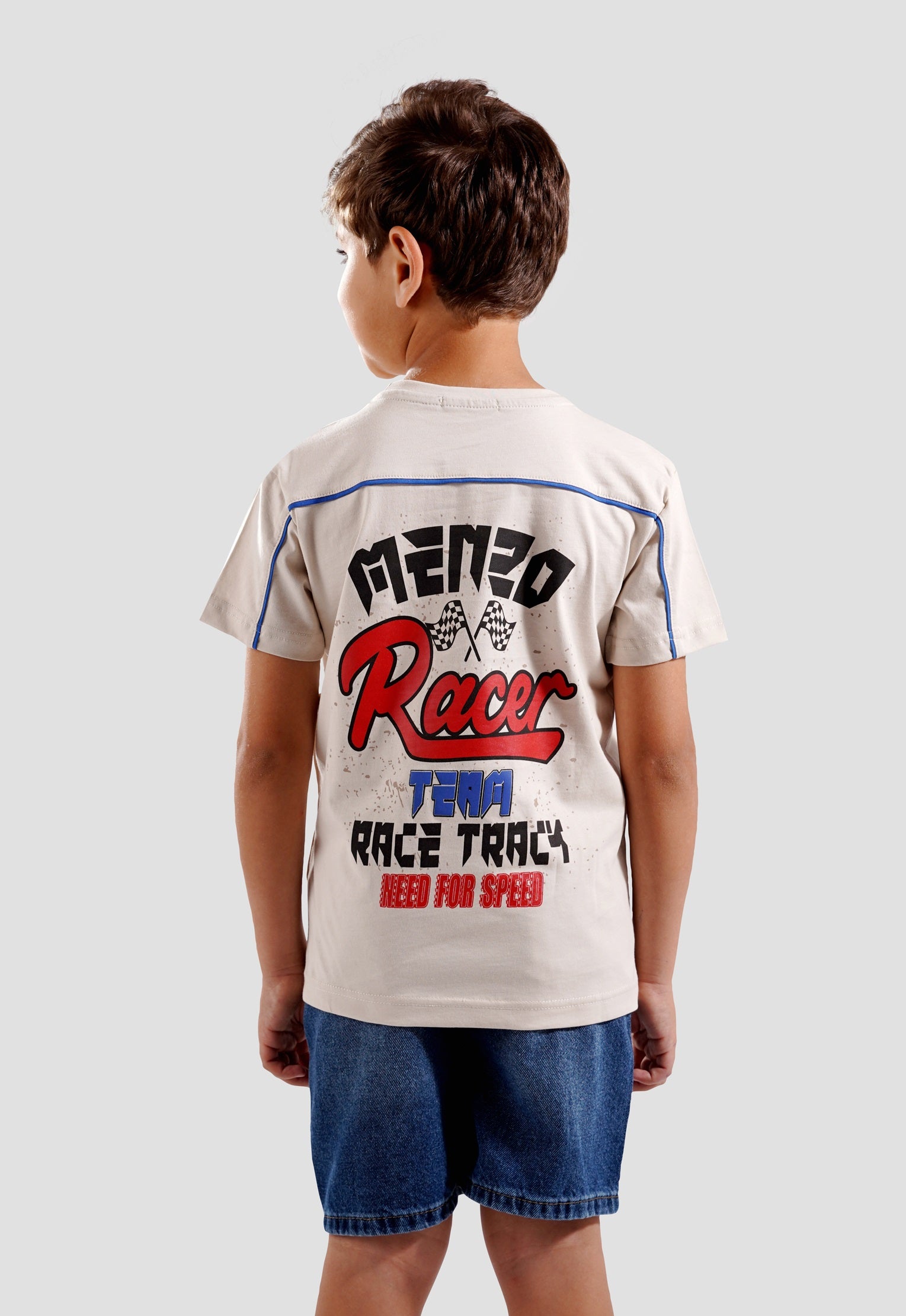 Kids-Crew Neck Printed T-Shirt