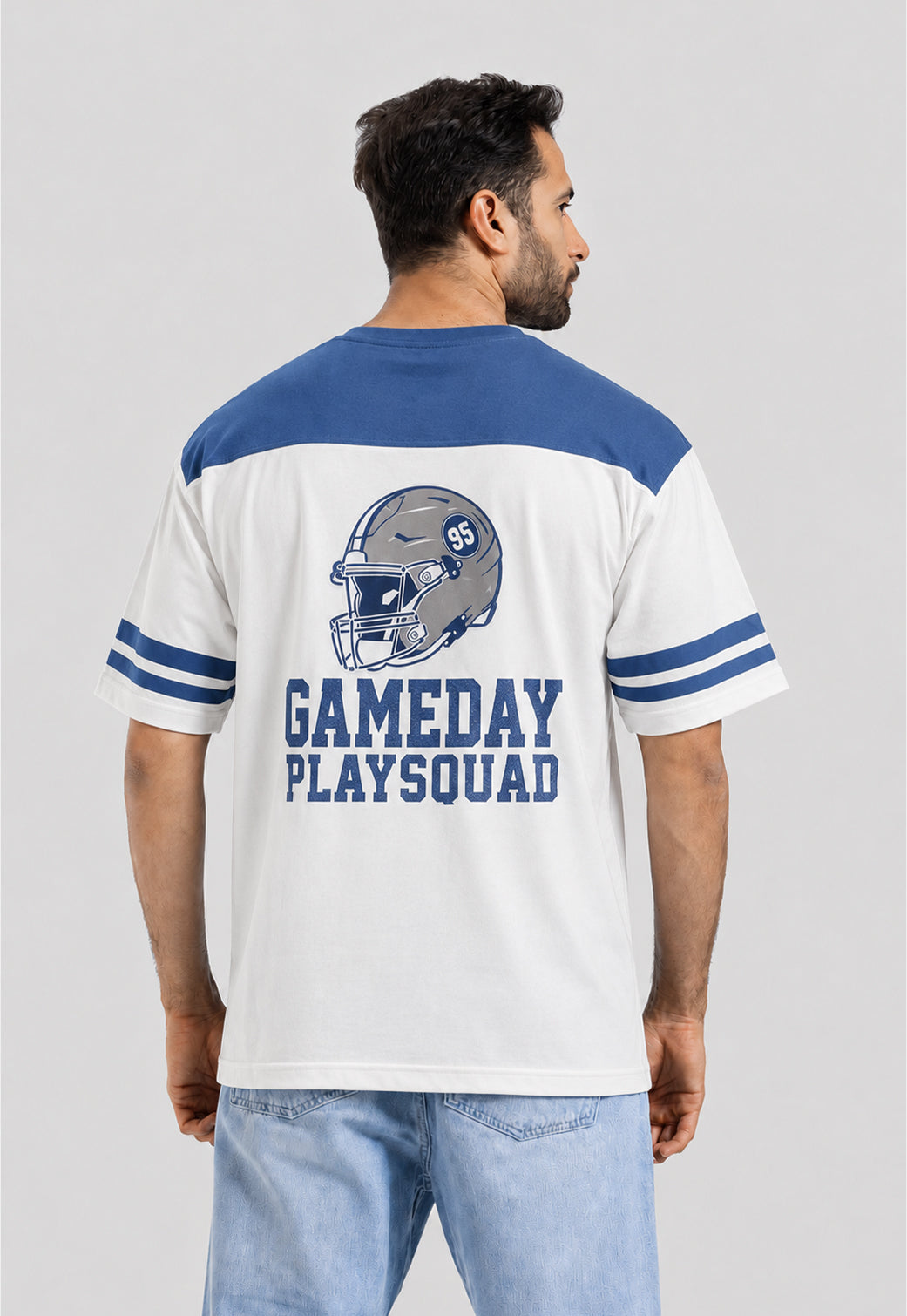 Crew Neck Over Size Printed T-shirt