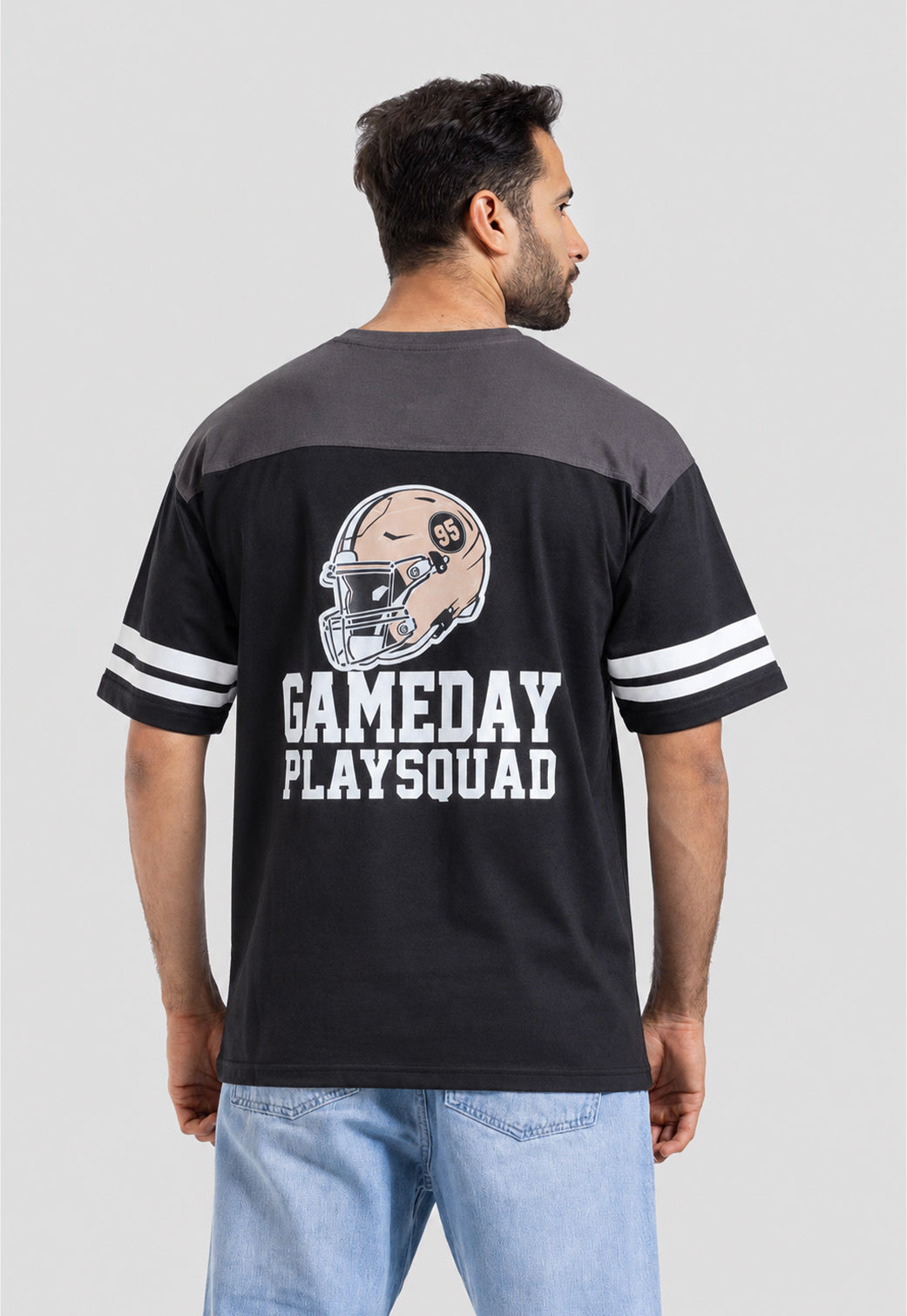 Crew Neck Over Size Printed T-shirt