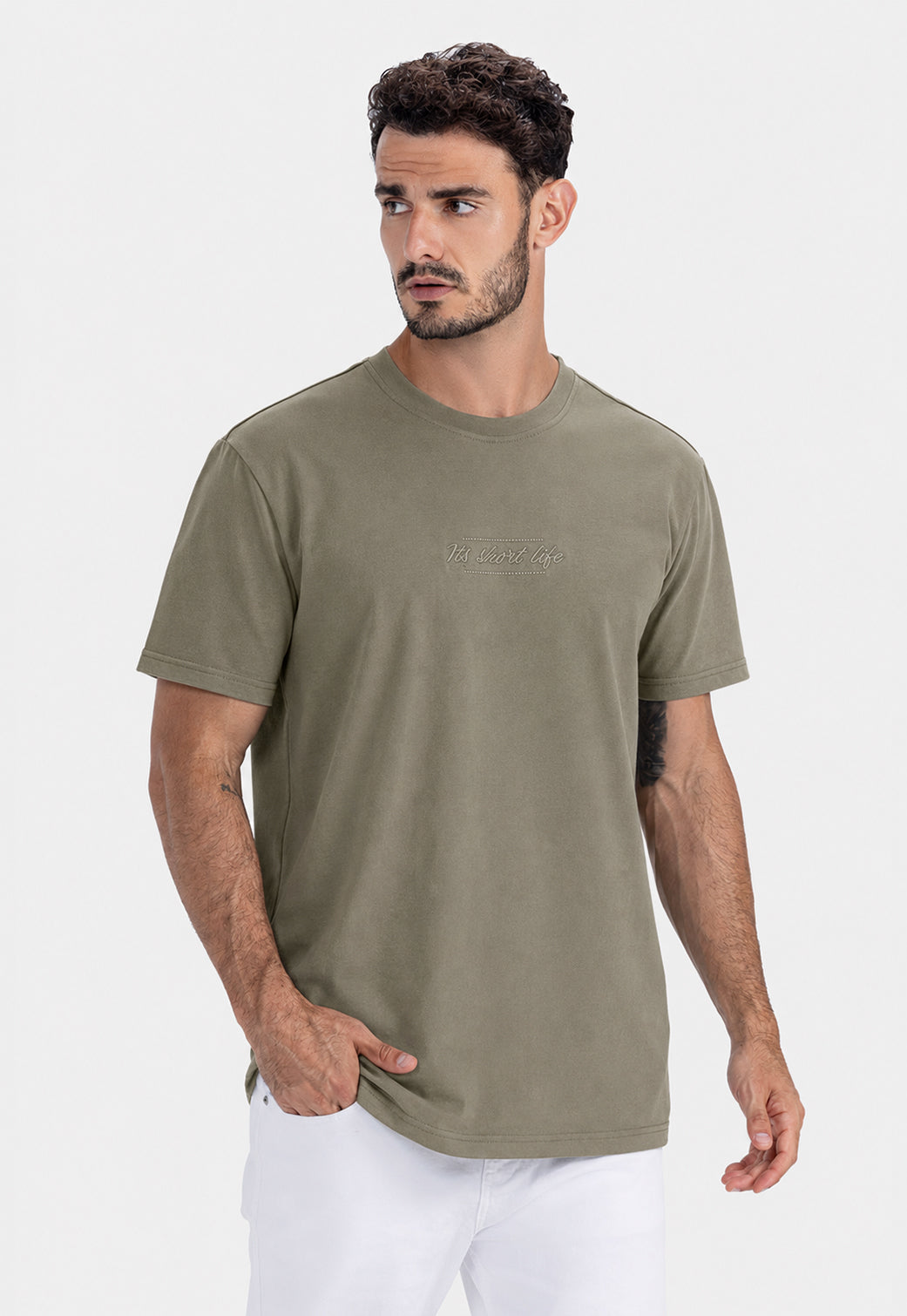 Crew Neck Over Size Printed T-shirt