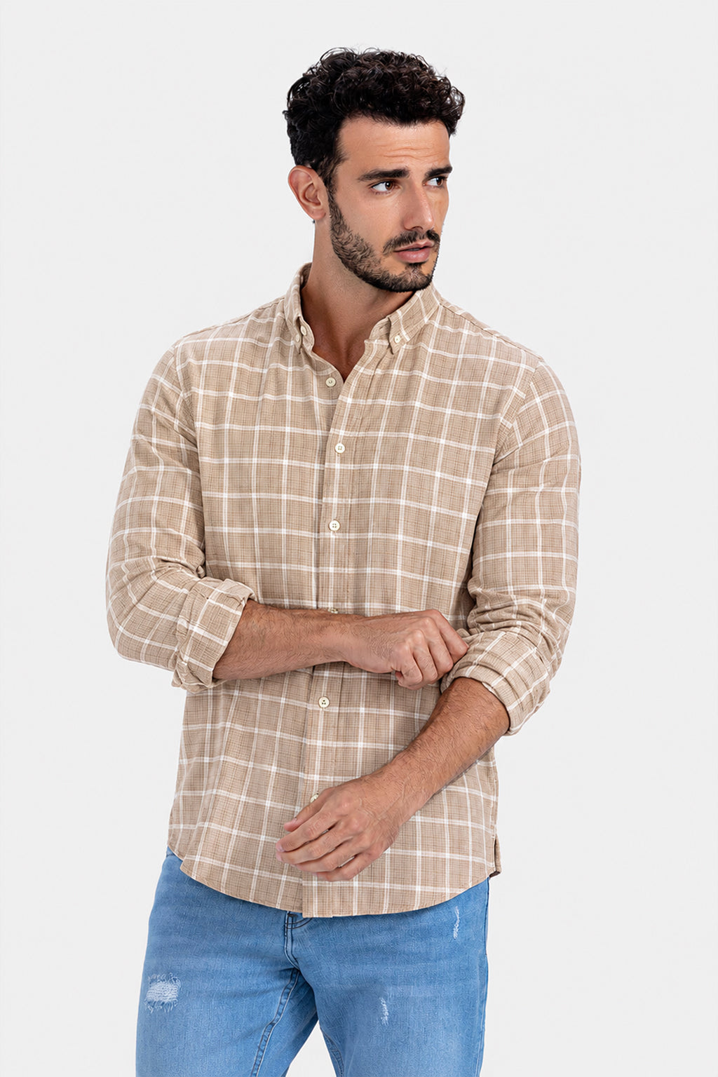 Slim Fit Checked Shirt