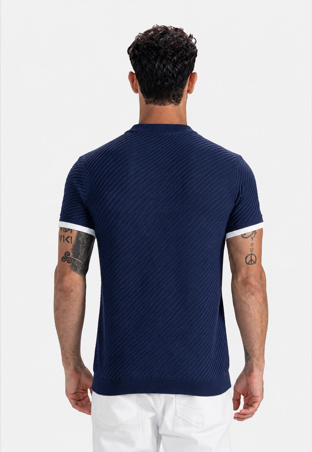 Crew Neck Knitted T-Shirt