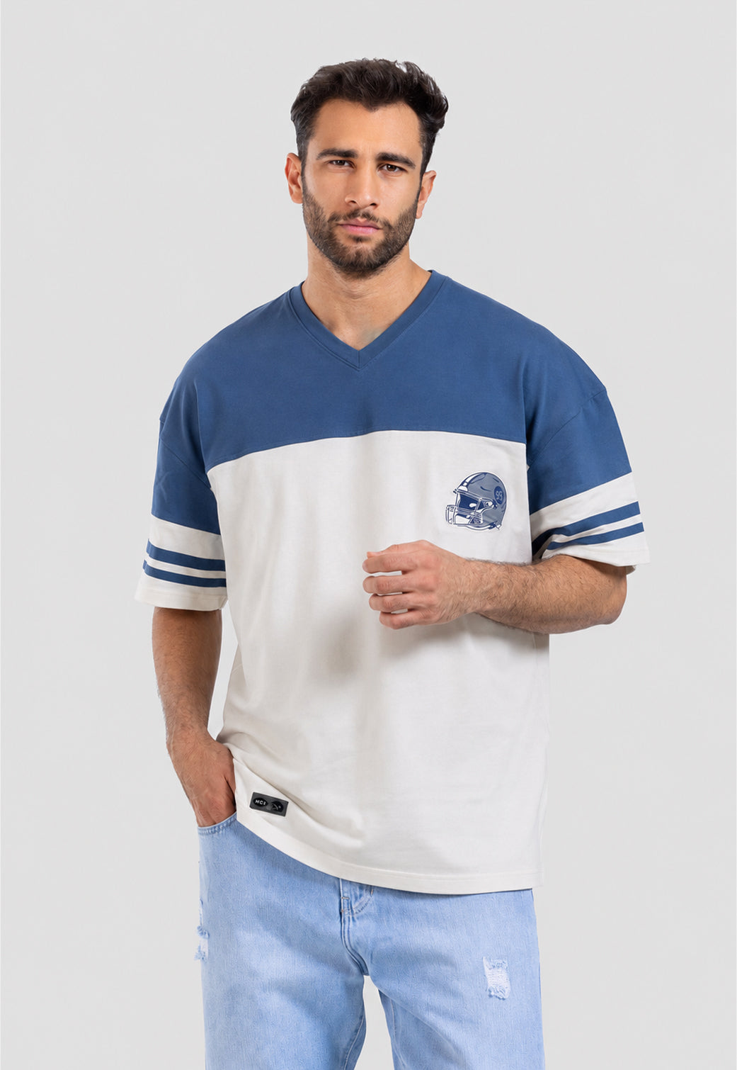 Crew Neck Over Size Printed T-shirt